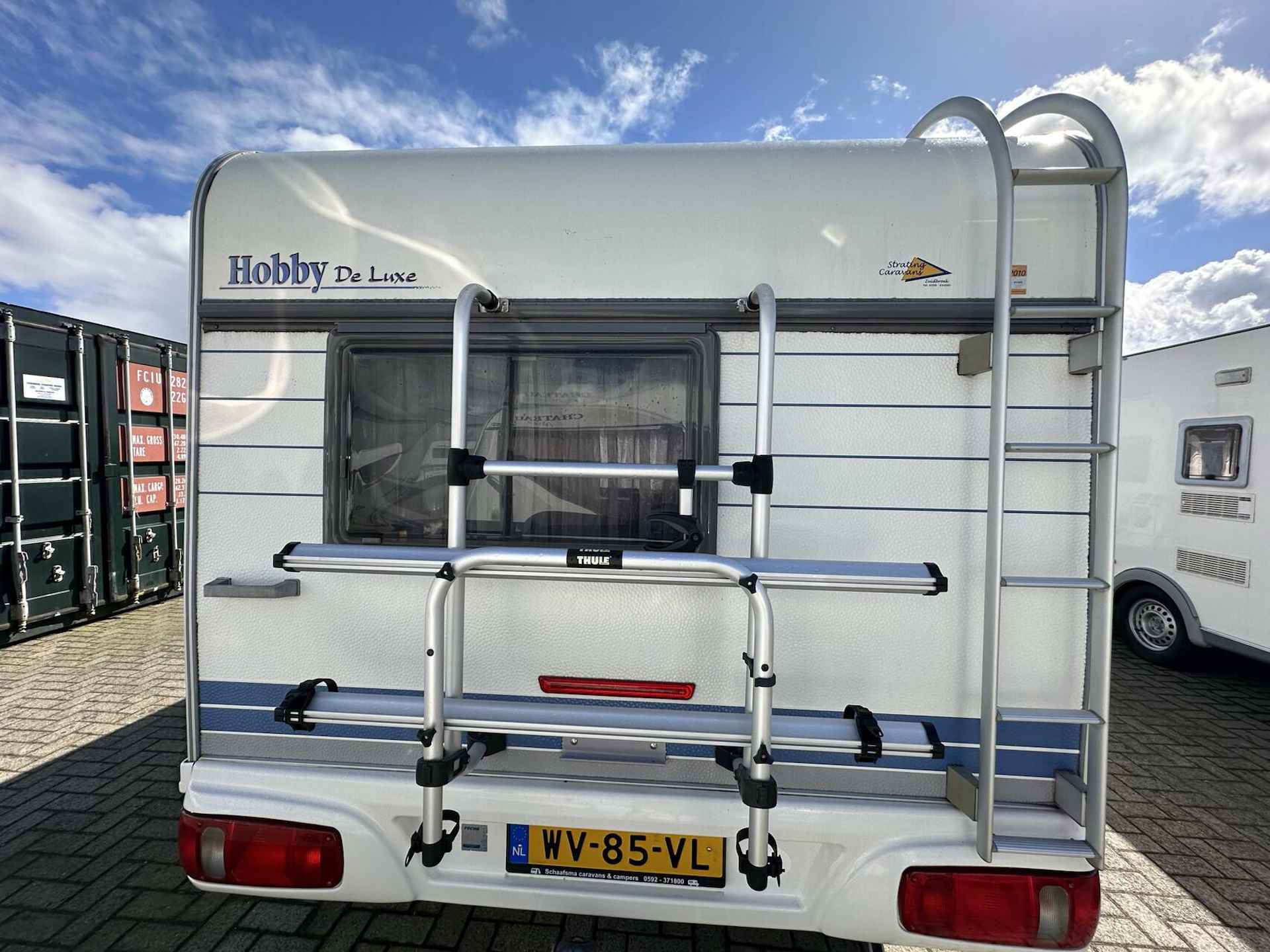 HOBBY DE LUXE 400 SF DWARSBED + MOVER + LUIFEL + FIETSENREK - 8/19