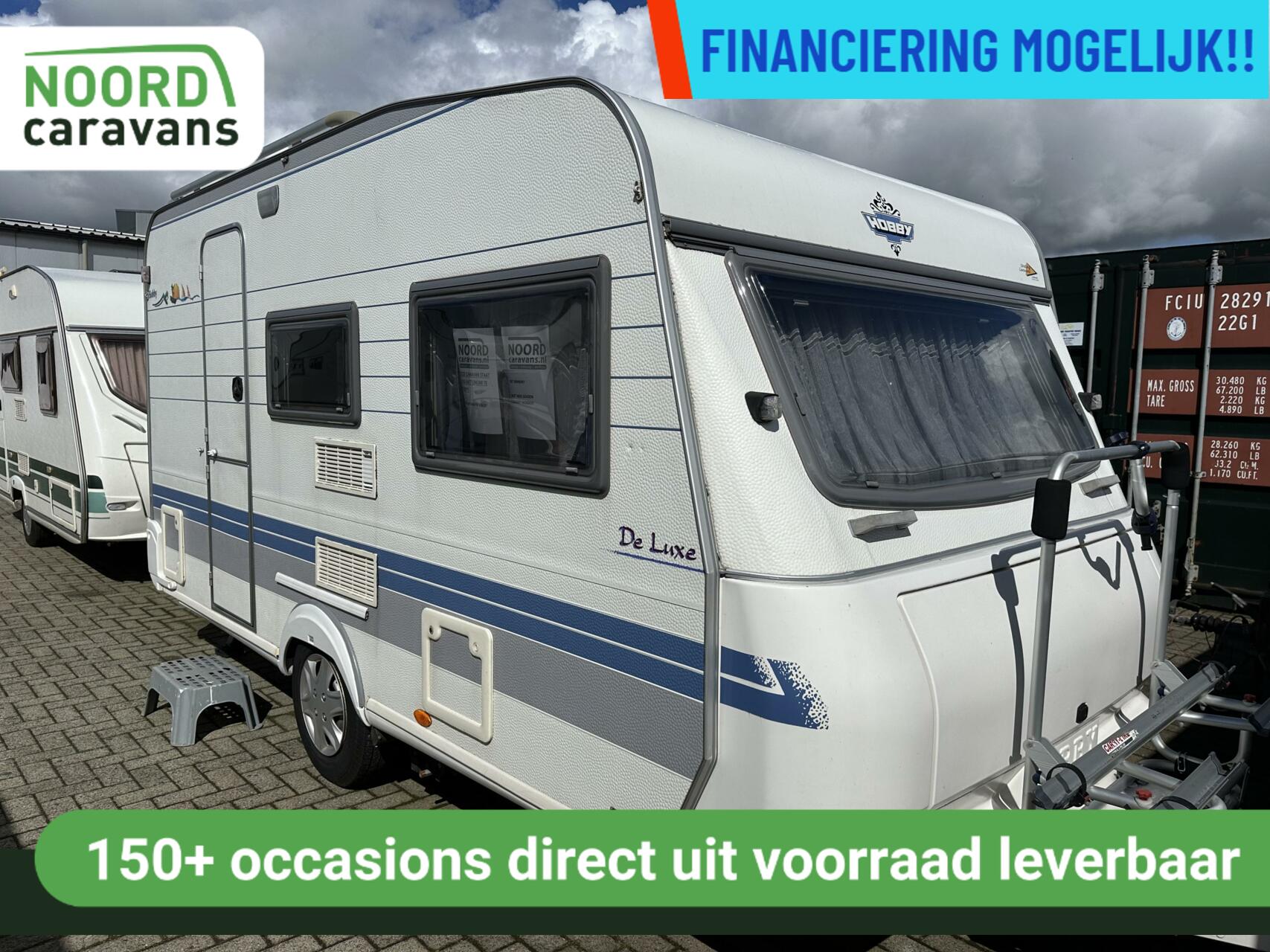 HOBBY DE LUXE 400 SF DWARSBED + MOVER + LUIFEL + FIETSENREK