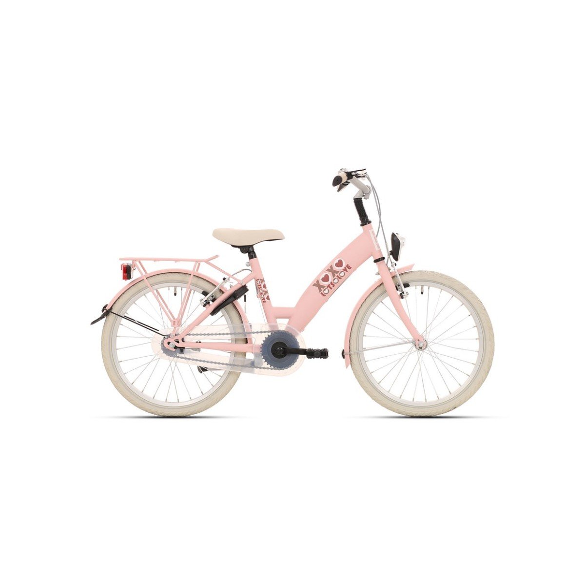 Bike Fun Lots of Love Meisjes Roze 20cm 2022 bij viaBOVAG.nl