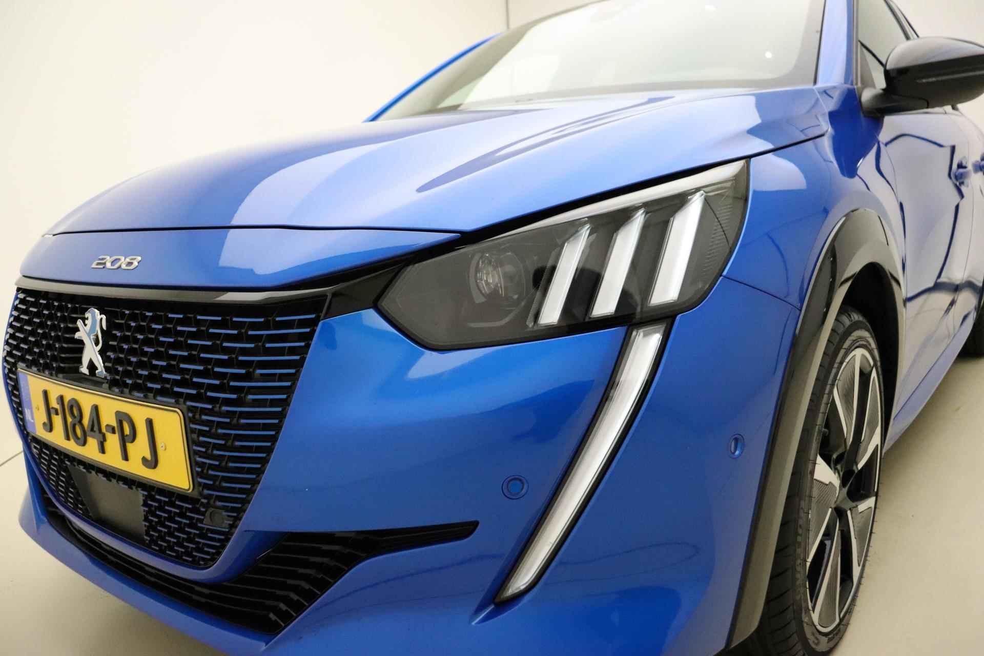 Peugeot e-208 EV GT 350 50 kWh | 3 fase | Panoramadak | Led | Stoelverwarming | Adaptive cruise control | Elektrische ramen | Lichtmetalen velgen - 17/35