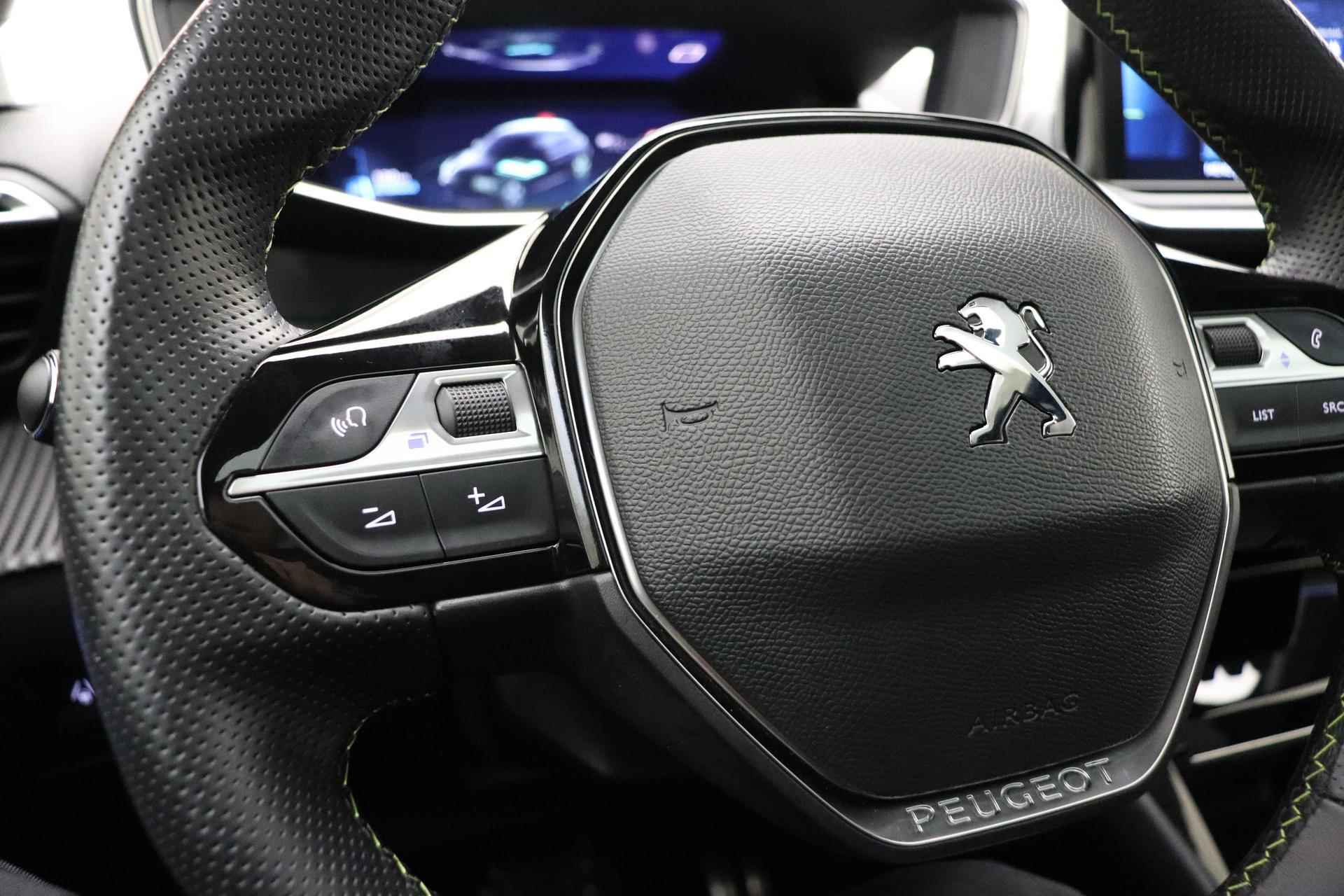 Peugeot e-208 EV GT 350 50 kWh | 3 fase | Panoramadak | Led | Stoelverwarming | Adaptive cruise control | Elektrische ramen | Lichtmetalen velgen - 28/35