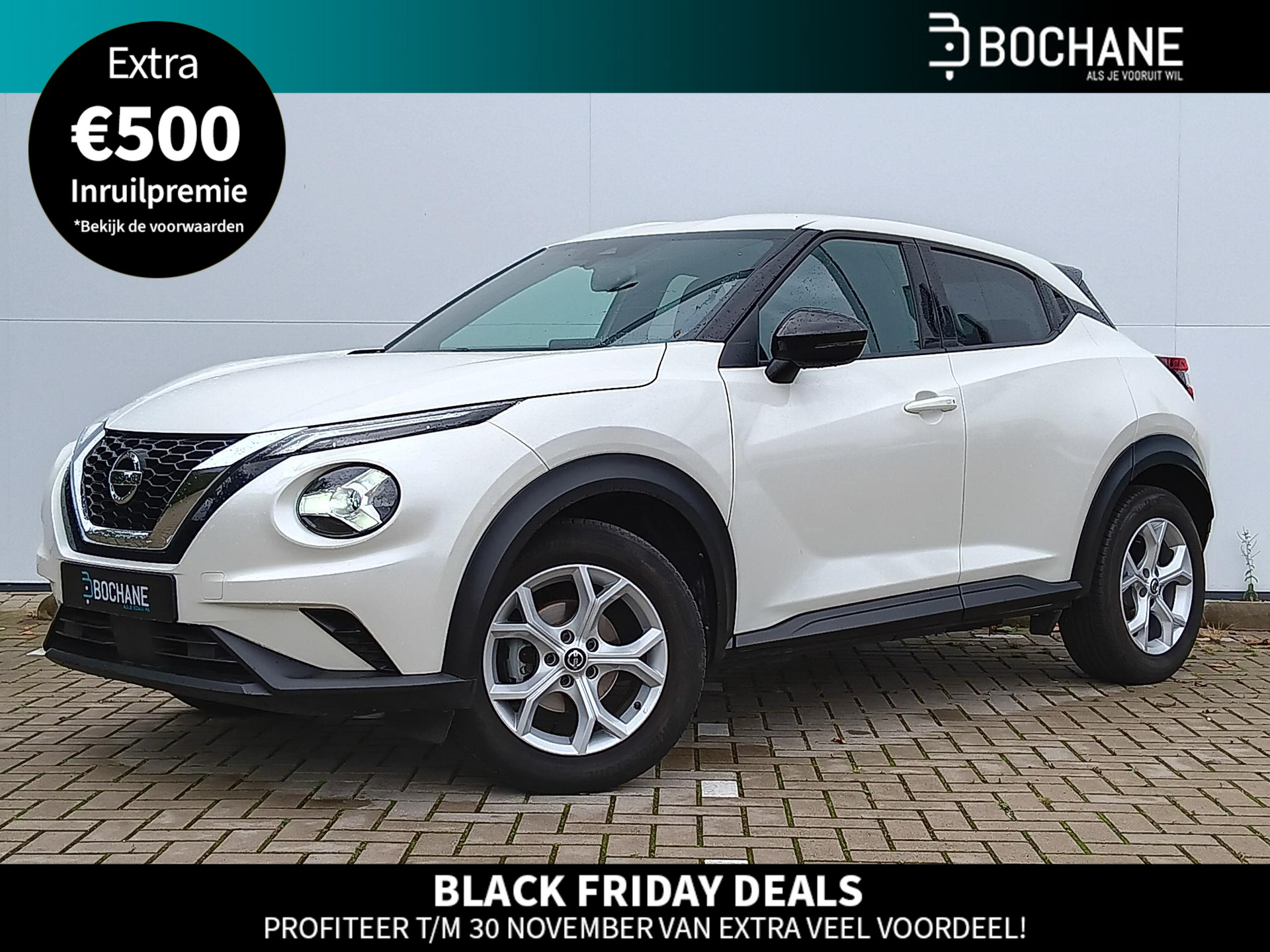 Nissan Juke 1.0 DIG-T 114 N-Connecta Climate Control / Parkeersensoren + Camera / Lichtmetalen Velgen / Privacy Glass / Connected Services / LED / DAB