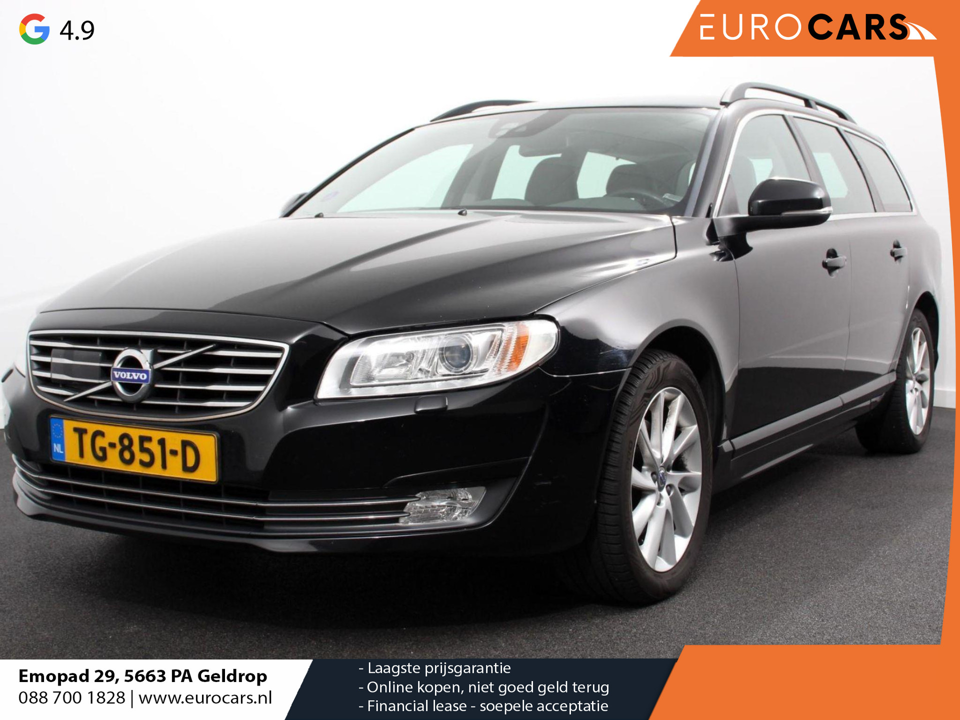 Volvo V70 2.0 T5 Automaat Dynamic Edition CNG Navigatie Trekhaak Lederen Bekleding Elektrische Achterklep