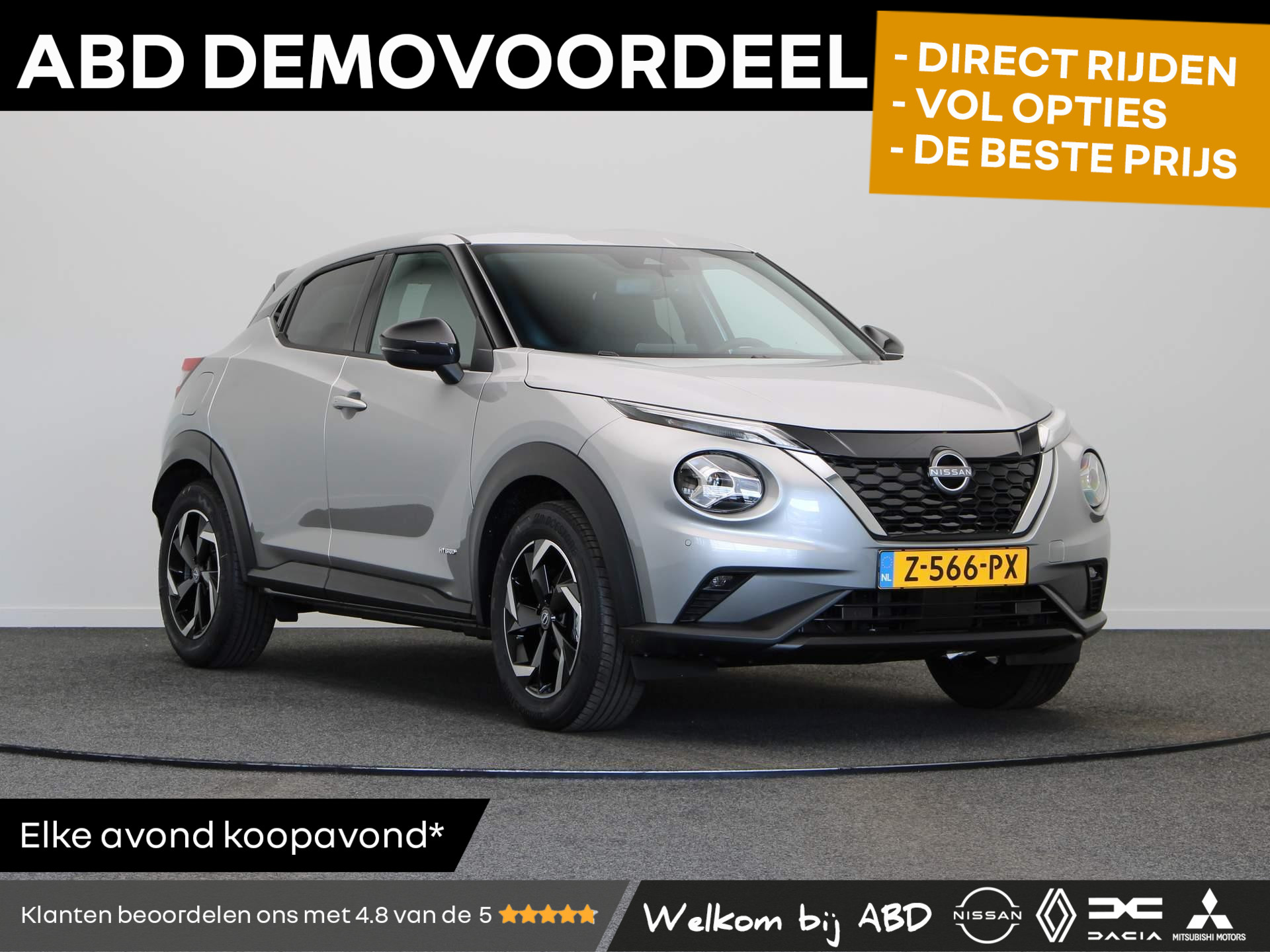 Nissan Juke 1.6 Hybrid N-Connecta | Demo Voordeel!! | Zuinige Full-Hybrid | Apple Carplay | Achteruitrij Camera | Navigatie | Mistlampen Voor en Achter | Climate Control |