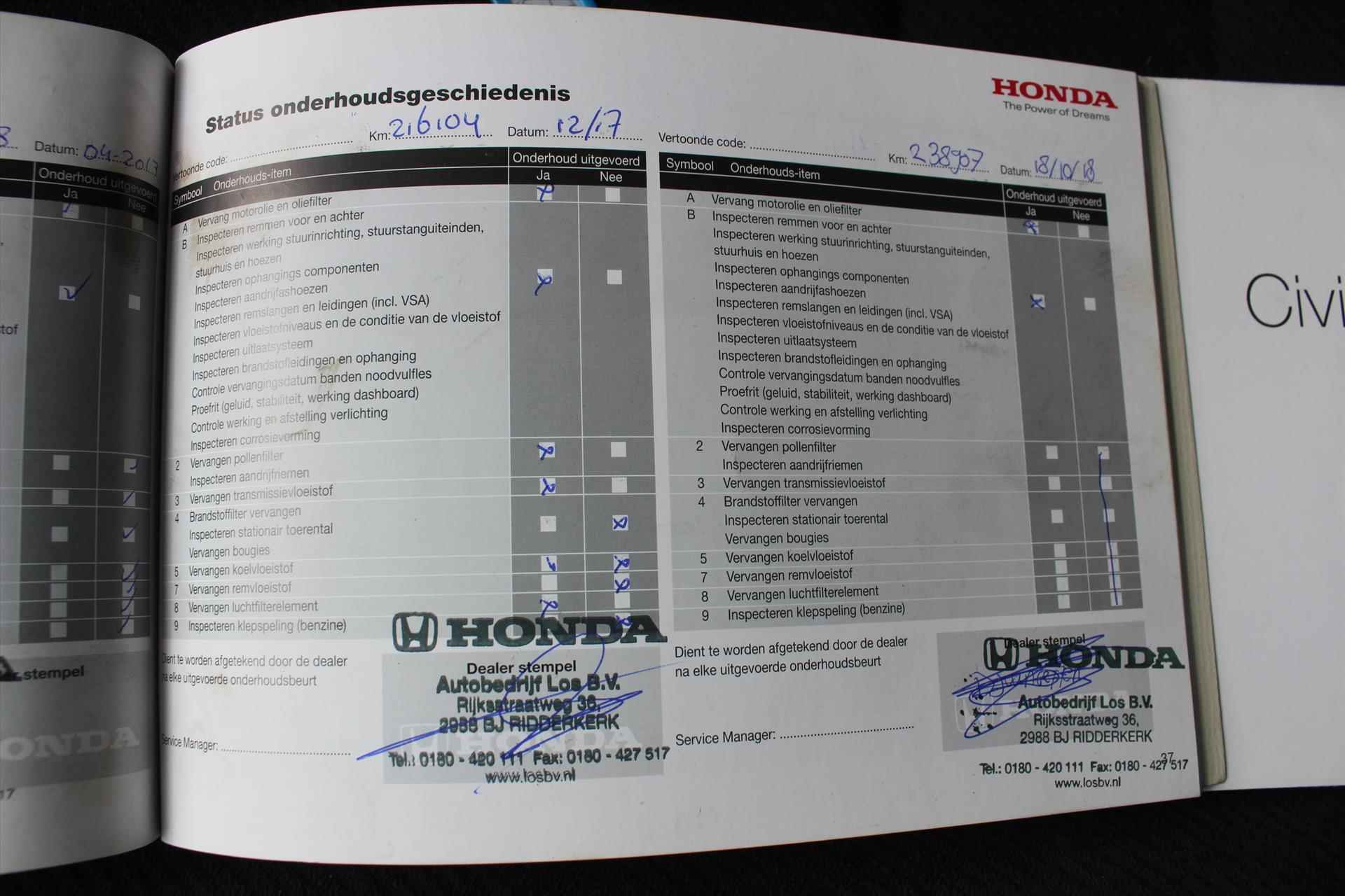 Honda Civic 1.3  Hybrid | Accupakket is vervangen | 100% Eigen onderhoud | Cruise control | Climate control | Stoelverwarming | - 23/28