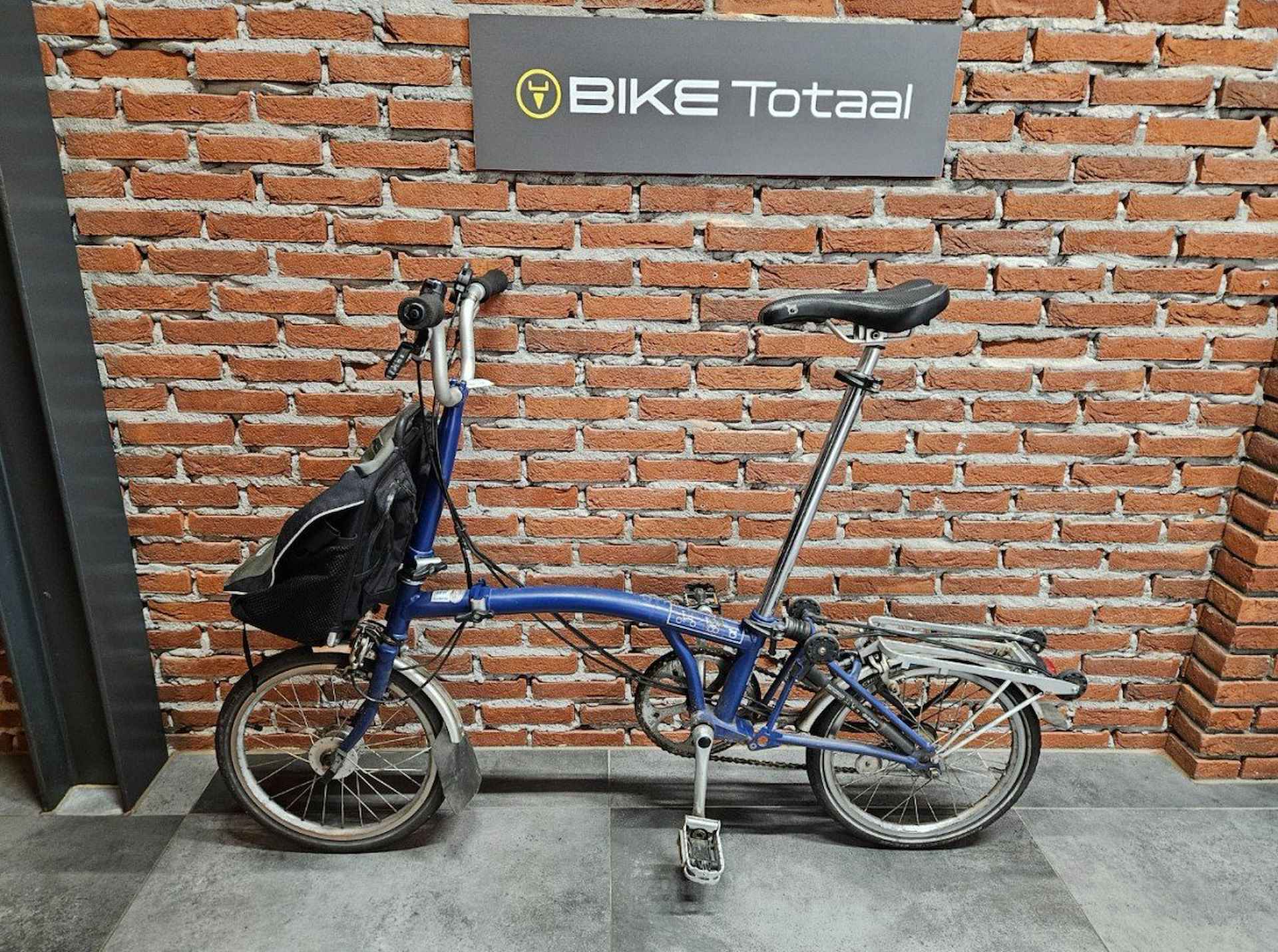 Brompton vouwfiets 3v incl tas blauw 2008 - 1/1