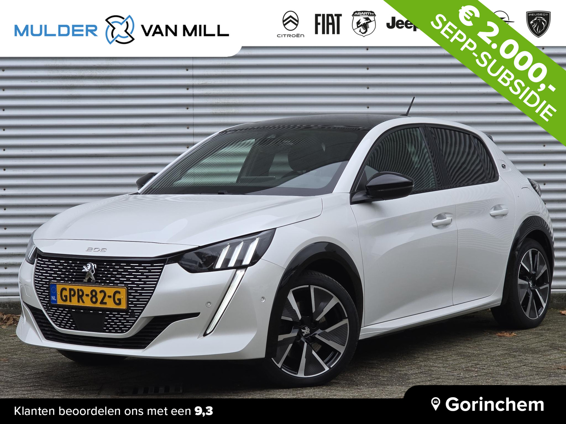 Peugeot e-208 5-deurs GT EV 3-FASEN 50kWh 136pk AUTOMAAT | PANODAK | NAVI | STOELVERW. | ADAPTIVE CRUISE | CAMERA | DODEHOEKBEW. | DAB+ | LM-VELGEN 17" |