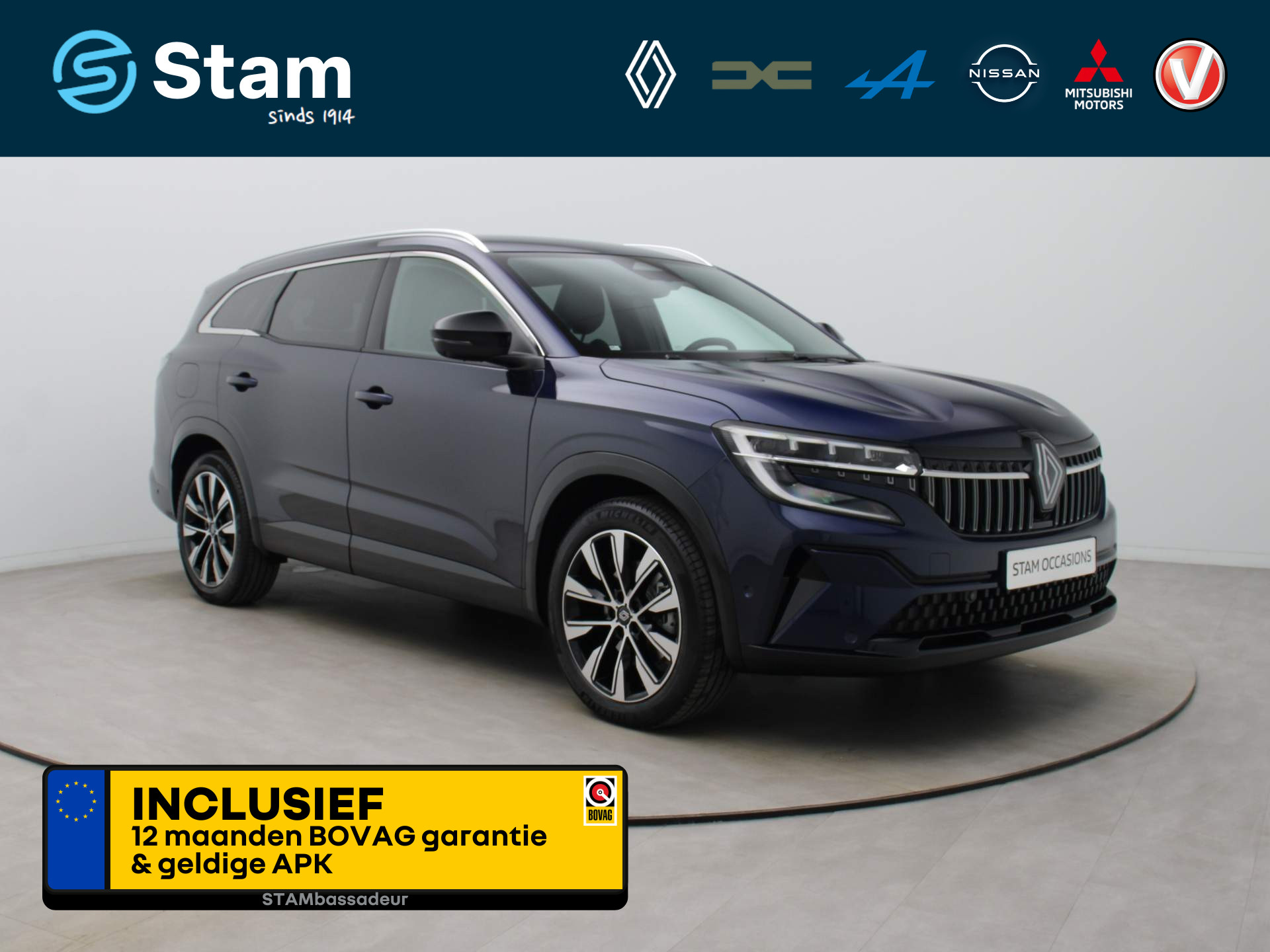 Renault Espace E-Tech Hybrid 200pk techno 5-Pers. 360° camera | Climate | Navi | Parksens. v+a | Cruisecontrol