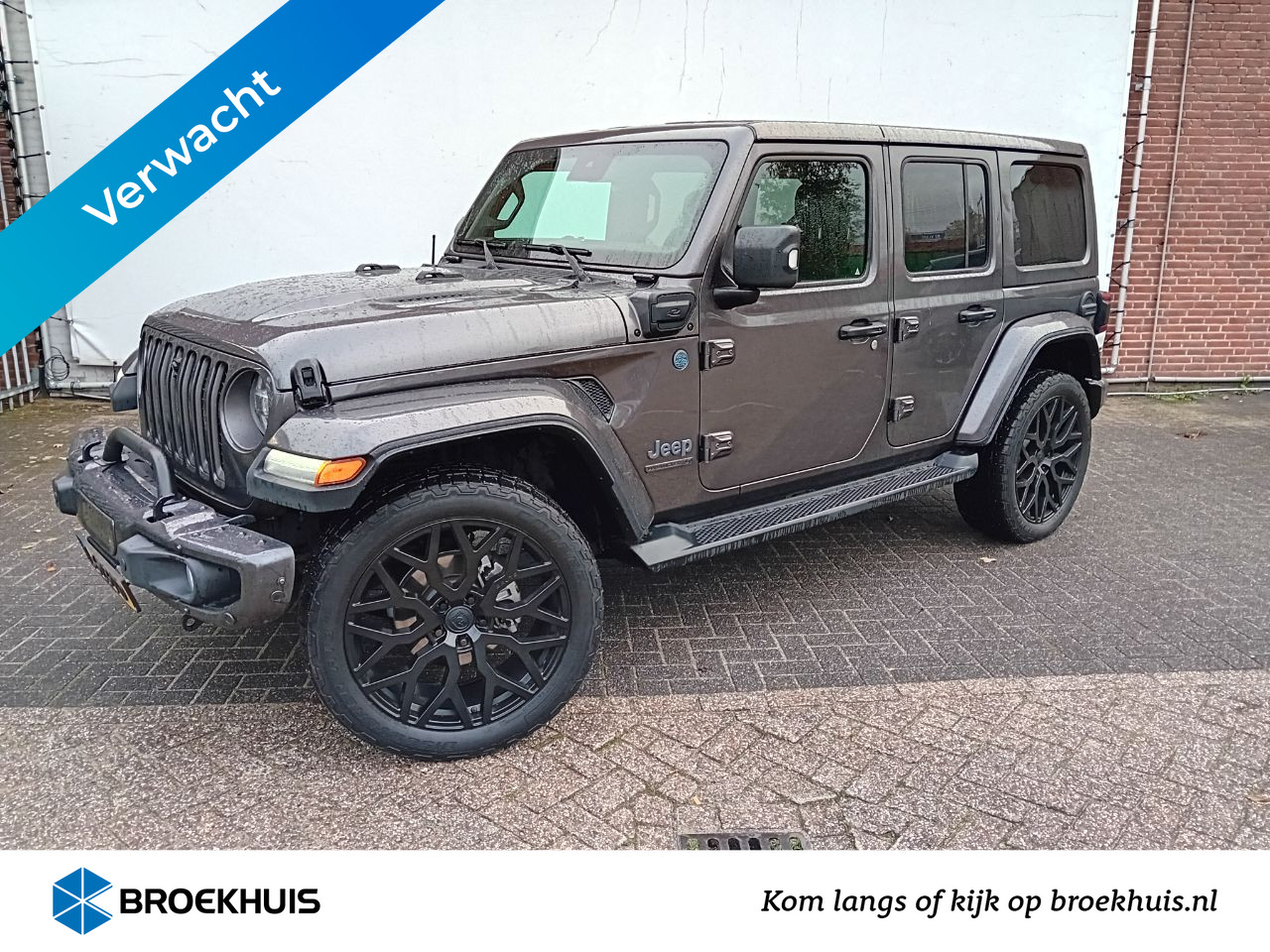 Jeep Wrangler Unlimited 4xe 380-pk 80th Anniversary | VERWACHT | 22'' Brute LMV | Camera V/A | Stuur + stoelverwarming | Alpine audio | Trekha