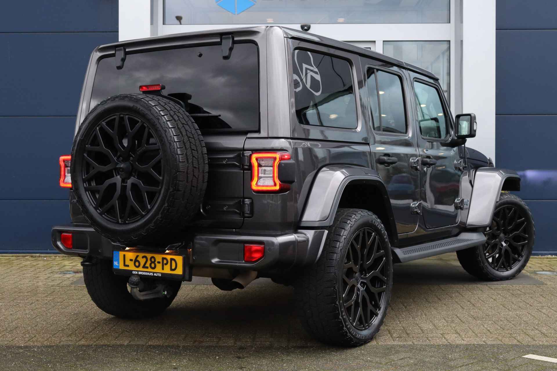 Jeep Wrangler Unlimited 4xe 380-pk 80th Anniversary | 22'' Brute LMV | Camera V/A | Stuur + stoelverwarming | Alpine audio | Trekhaak - 3/54