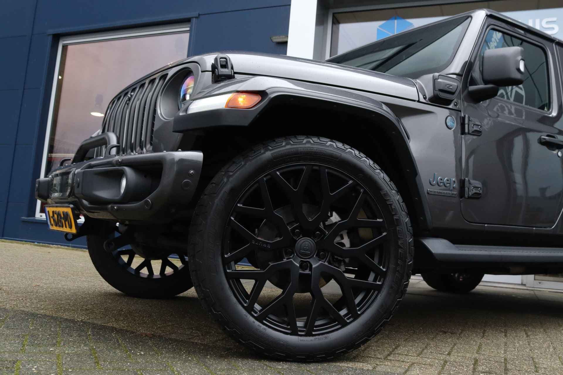 Jeep Wrangler Unlimited 4xe 380-pk 80th Anniversary | 22'' Brute LMV | Camera V/A | Stuur + stoelverwarming | Alpine audio | Trekhaak - 8/54