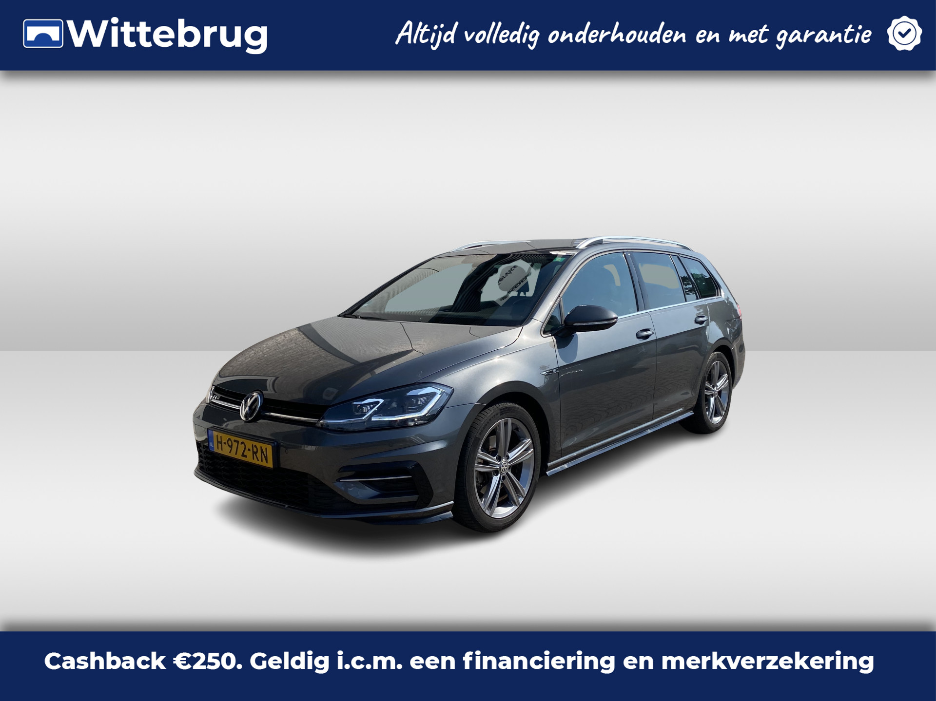 Volkswagen GOLF Variant 1.5 TSI 2x R-Line / AUTOMAAT/ PARK. SENSOREN/ LED/ DIGITAL DASHBOARD/ ADAPT. CRUISE/ APP CONNECT/ NAVI/ CLIMA/ DAB/ 17" LMV/