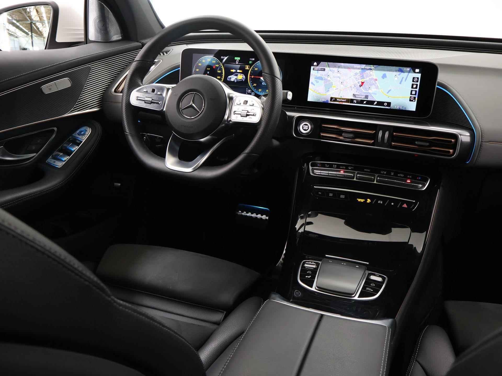 Mercedes-Benz EQC 400 4MATIC 80 kWh AMG in-/exterieur | Trekhaak 1800kg geremd | Schuifdak | Burmester | BTW auto | Dodehoekassistent | Sfeerverlichting | Augmented Reality | Multibeam LED | DAB+ radio - 10/49