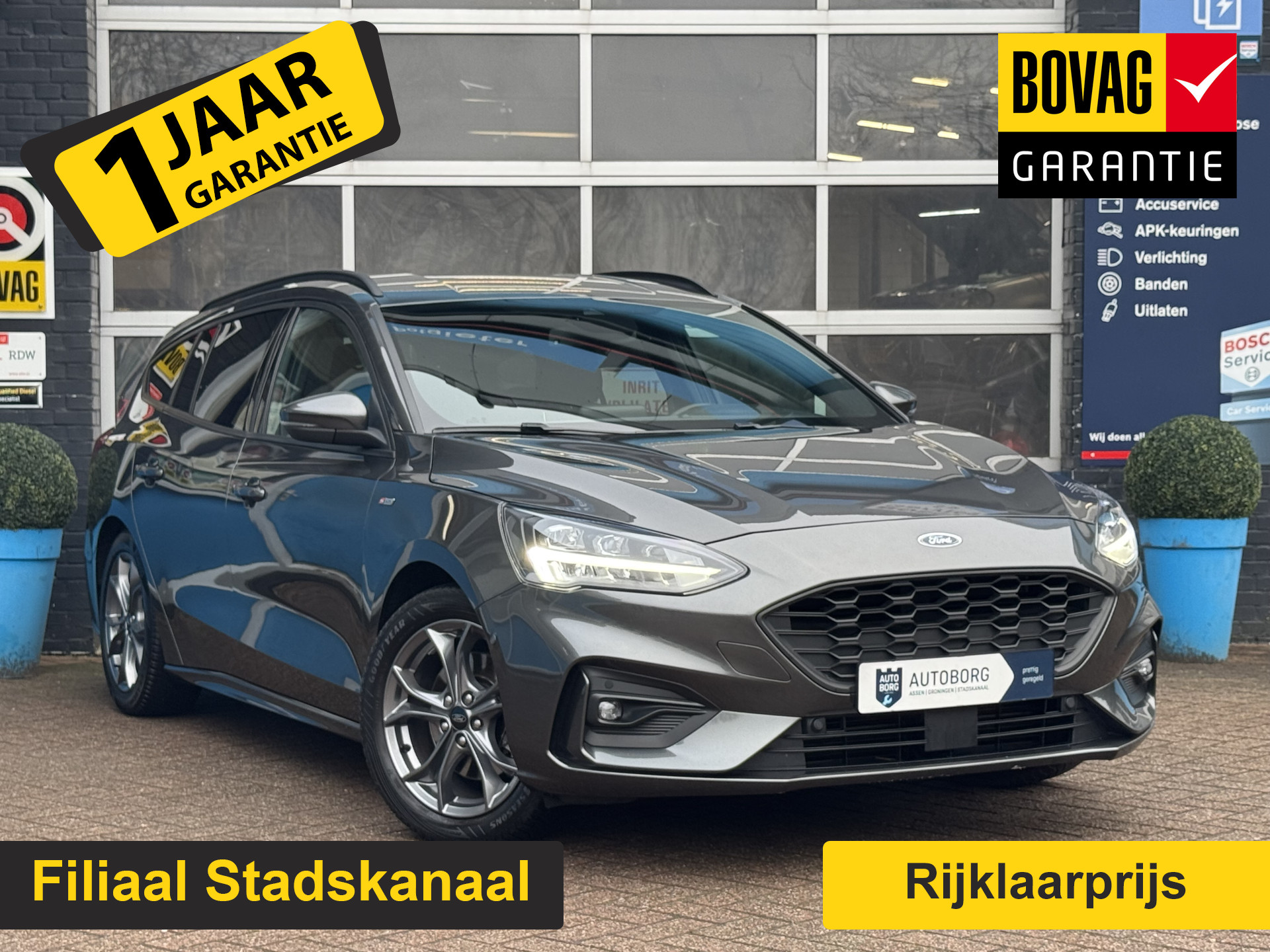 Ford FOCUS Wagon 1.0 EcoBoost Hybrid ST Line X Business | Trekhaak | Adaptive Cruise Control | Voorruitverwarming | Rijklaar + 12 Maand BOVAG Garantie