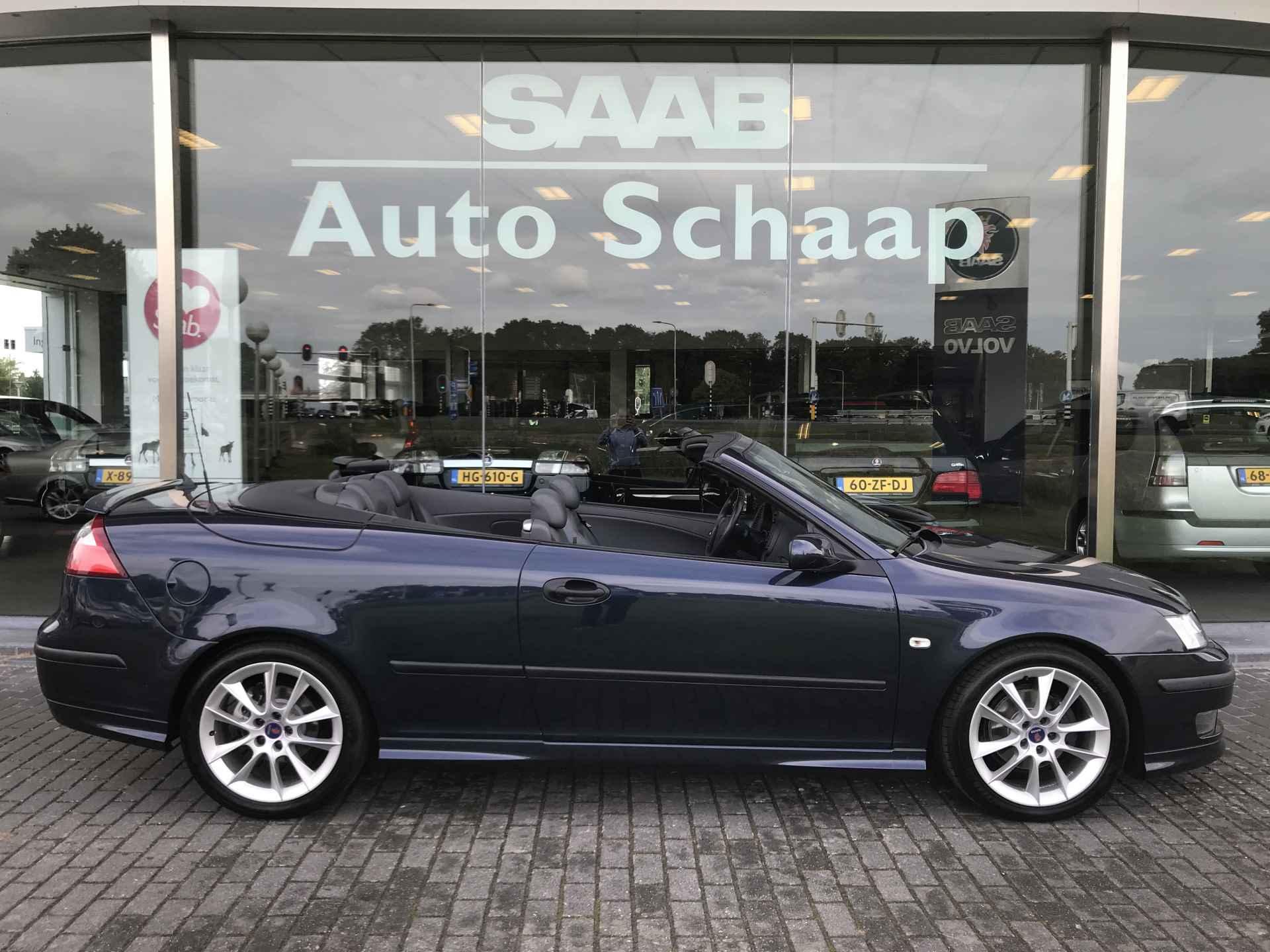 Saab 9-3 Cabrio 1.8t Vector | Rijklaar incl garantie | Aero look Achterspoiler Blauwe kap Stoelverwarming - 6/36