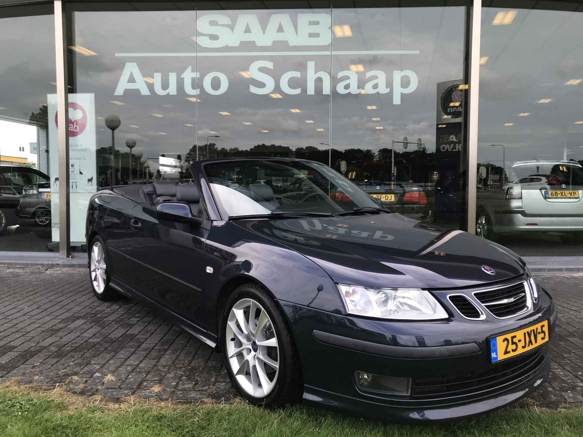 Saab 9-3 Cabrio 1.8t Vector | Rijklaar incl garantie | Aero look Achterspoiler Blauwe kap Stoelverwarming - 7/36