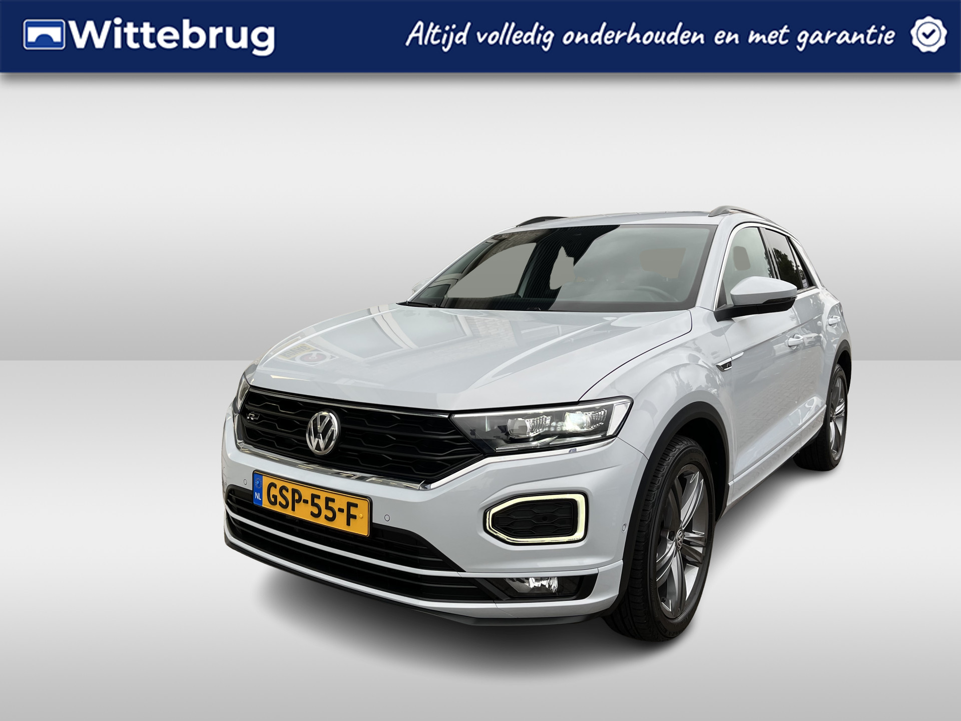 Volkswagen T-Roc 1.5 TSI 2x R-Line / AUTOMAAT/ CAMERA/ PARK. SENSOREN/ LED/ DODE HOEK/ STOEL VERWARM./ KEYLESS/ DIGITAL DASHBOARD/ ADAPT. CRUISE/ BLUETOOTH/ NAVI/ CLIMA/ DAB/