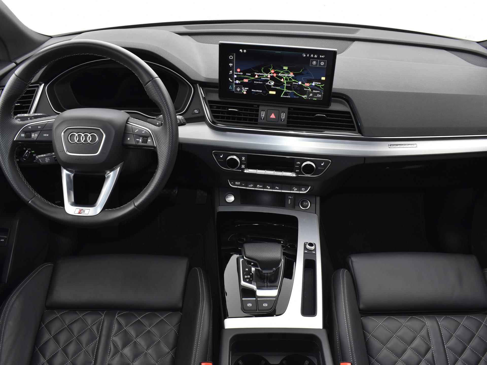 Audi Q5 Sportback 50 TFSI E 300 pk S Edition | Luchtvering | ACC, Side & Lane Assist | Elektrische Trekhaak | 360 Camera | Volleder Ruitstiksel | Fabr.Gar t/m 10-2026 of 100.000 km · TOPDEAL - 21/41