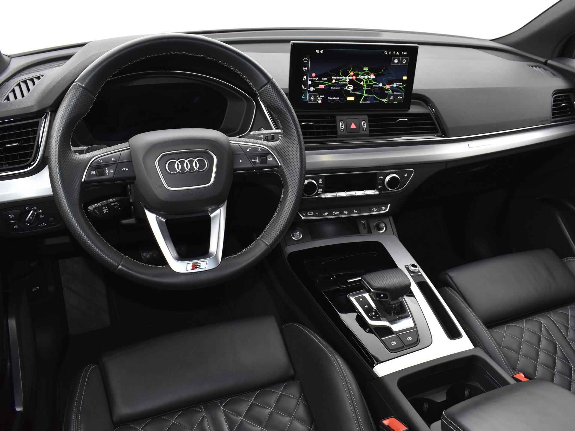 Audi Q5 Sportback 50 TFSI E 300 pk S Edition | Luchtvering | ACC, Side & Lane Assist | Elektrische Trekhaak | 360 Camera | Volleder Ruitstiksel | Fabr.Gar t/m 10-2026 of 100.000 km · TOPDEAL - 23/41