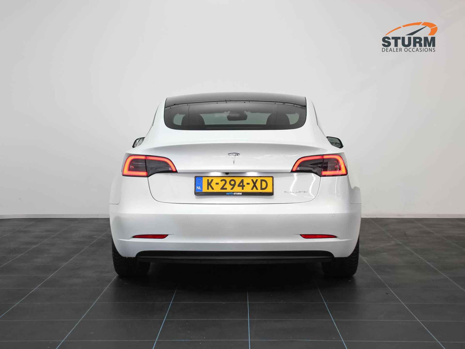 Tesla Model 3 Long Range 75 kWh | Dual Motor | Panoramadak | Vol-Leder Wit | Stoelverwarming | Dashcam | Adapt. Cruise Control | Parelmoer Kleur | Rijklaarprijs! - 5/29