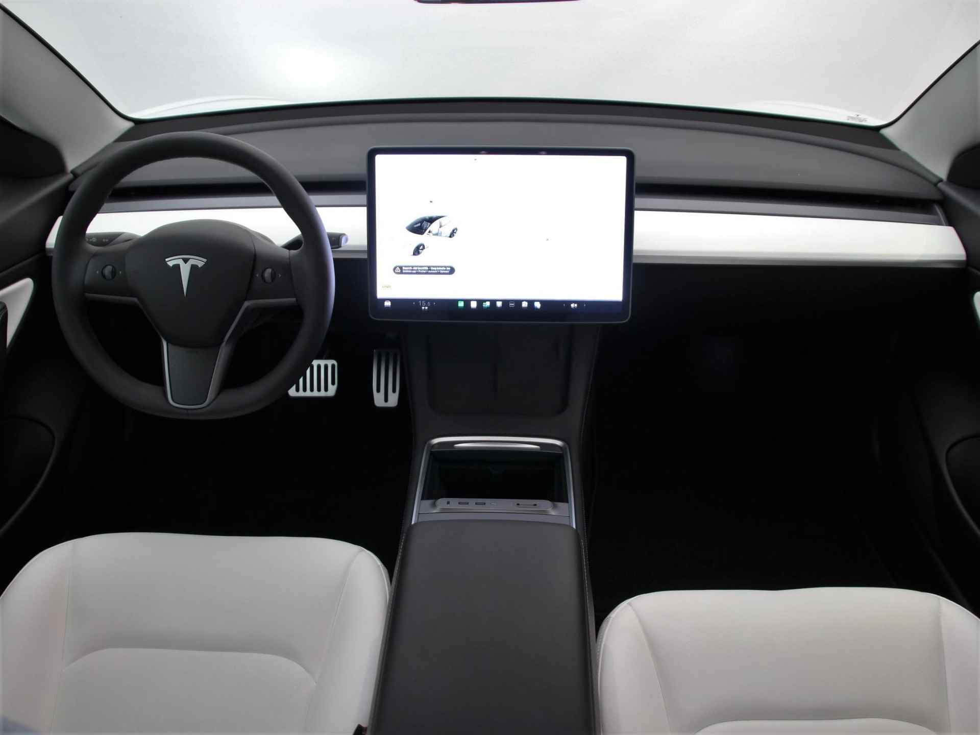 Tesla Model 3 Long Range 75 kWh | Dual Motor | Panoramadak | Vol-Leder Wit | Stoelverwarming | Dashcam | Adapt. Cruise Control | Parelmoer Kleur | Rijklaarprijs! - 12/29