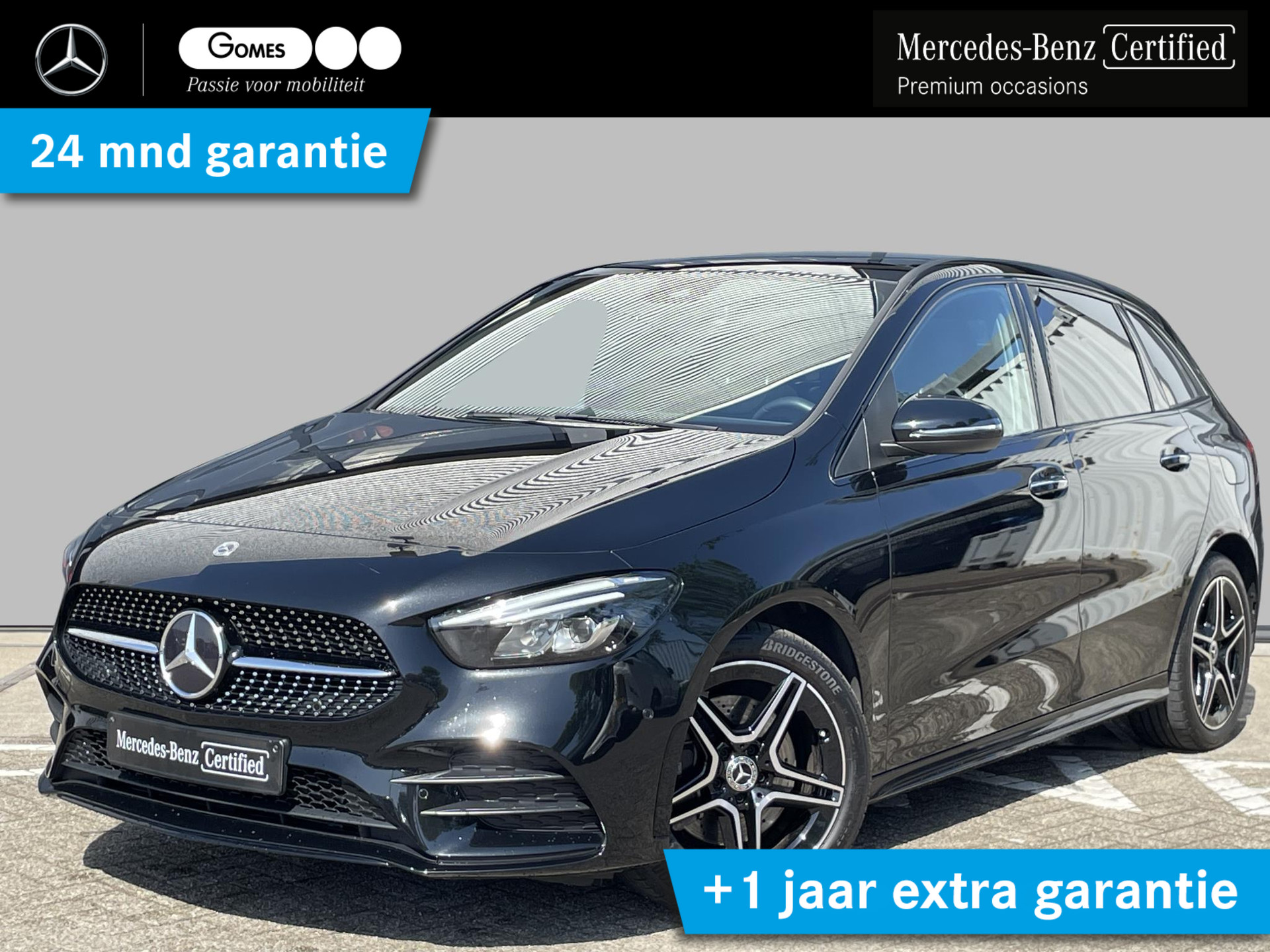 Mercedes-Benz B-klasse 250 e AMG Line | Nightpakket | Panoramadak | Achteruitrijcamera | Stoelverwarming | Dodehoekassistent | Sfeerverlichting | Trekhaak | Apple & Android Carplay