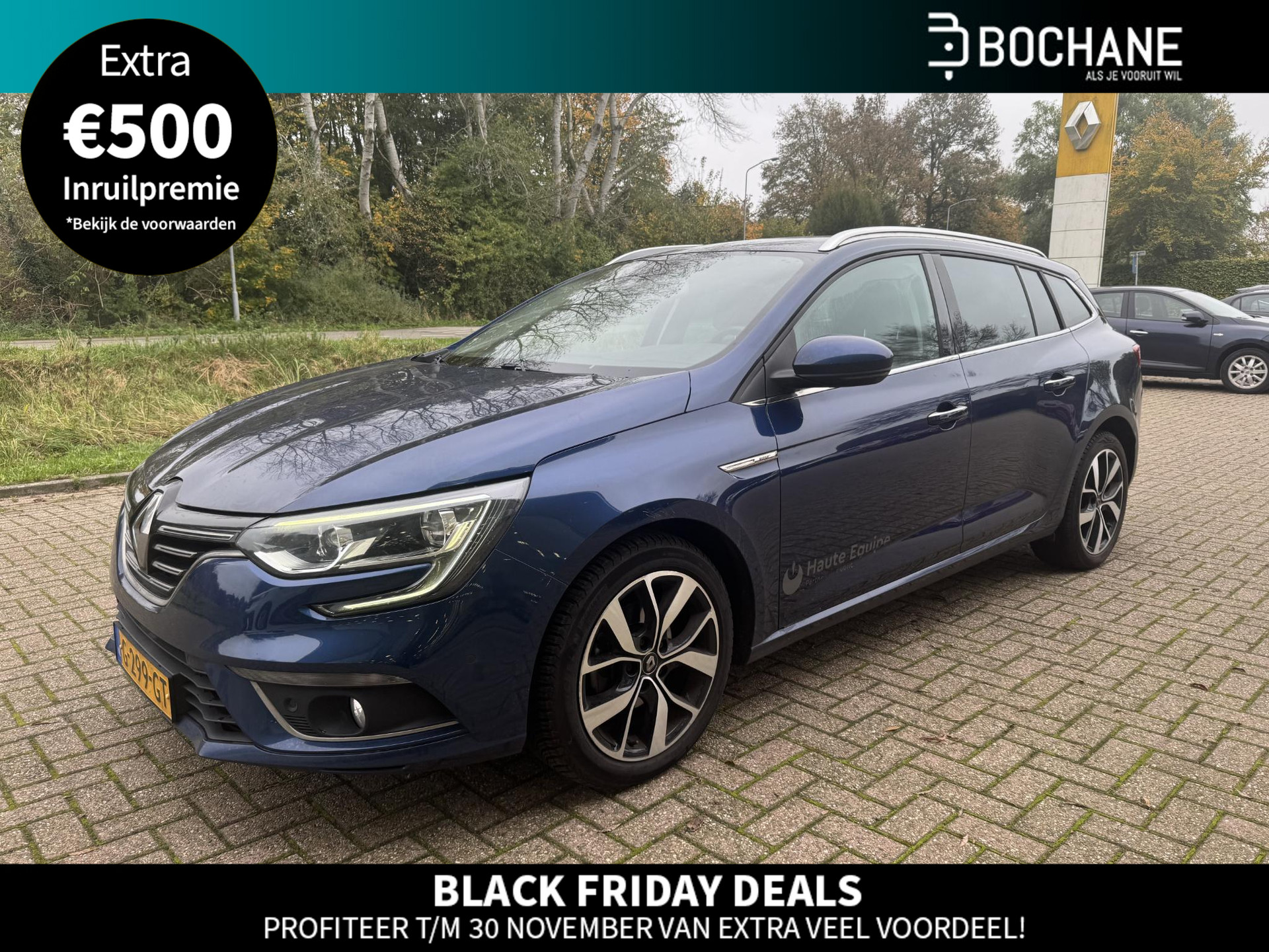 Renault Mégane Estate 1.3 TCe 115 Bose | 1e eigenaar!  | Leder | Stoelverwarming | Parkeersensoren voor, achter en achteruitrijcamera