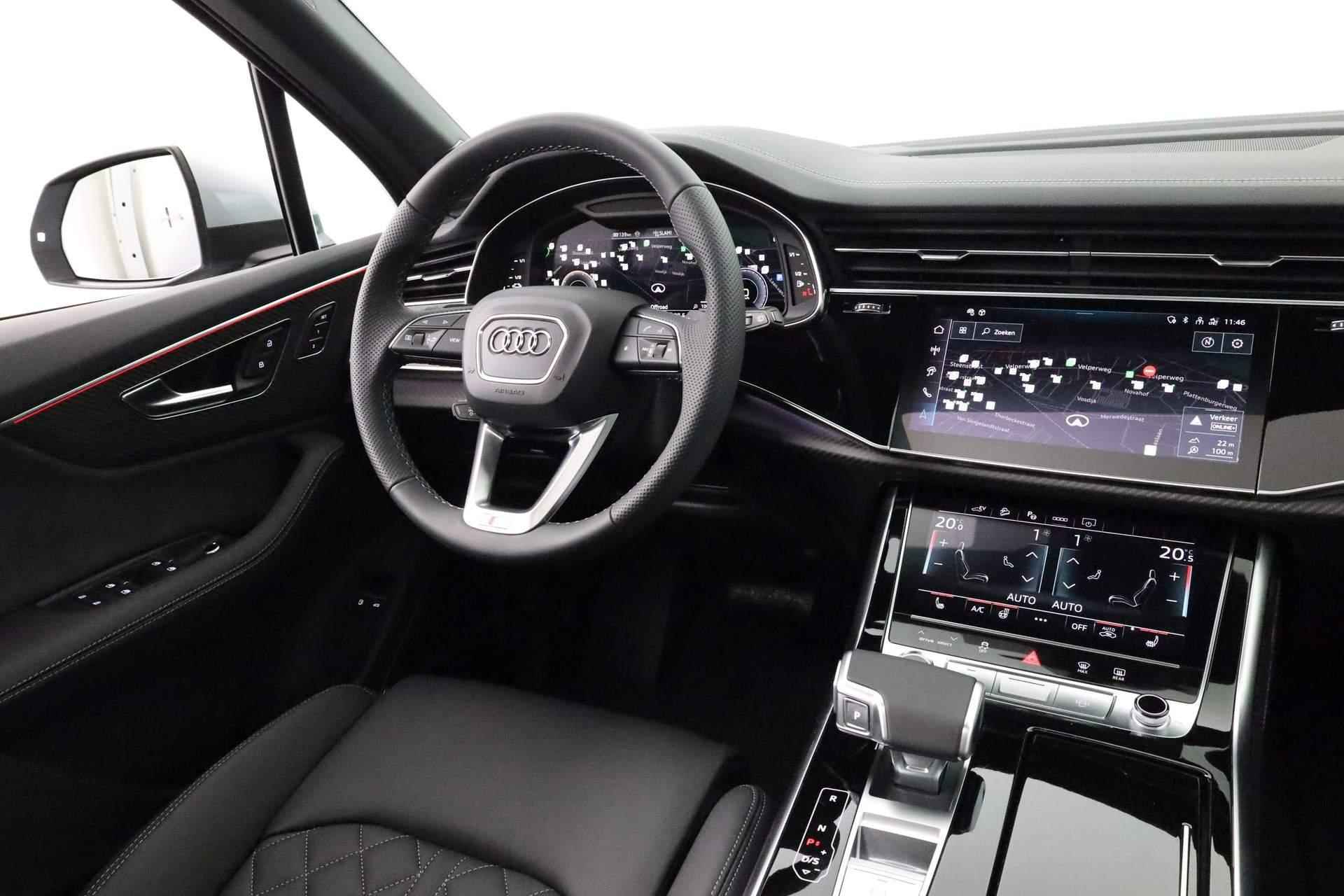 Audi Q7 Pro Line S 55 TFSI e 394 pk | Assistentiepakket tour | B&O Premium 3d | Comfortsleutel - 39/59