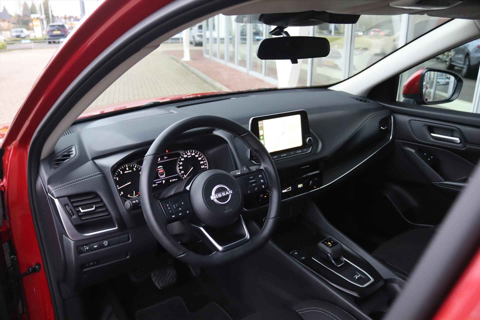 Nissan Qashqai 1.3 MHEV 158PK AUTOMAAT ACENTA Navi Carplay | Camera | Stoel/stuurverw. | Adapt.Cruise | Voorruitverw. | Lane assist | Led | Dab | - 16/57