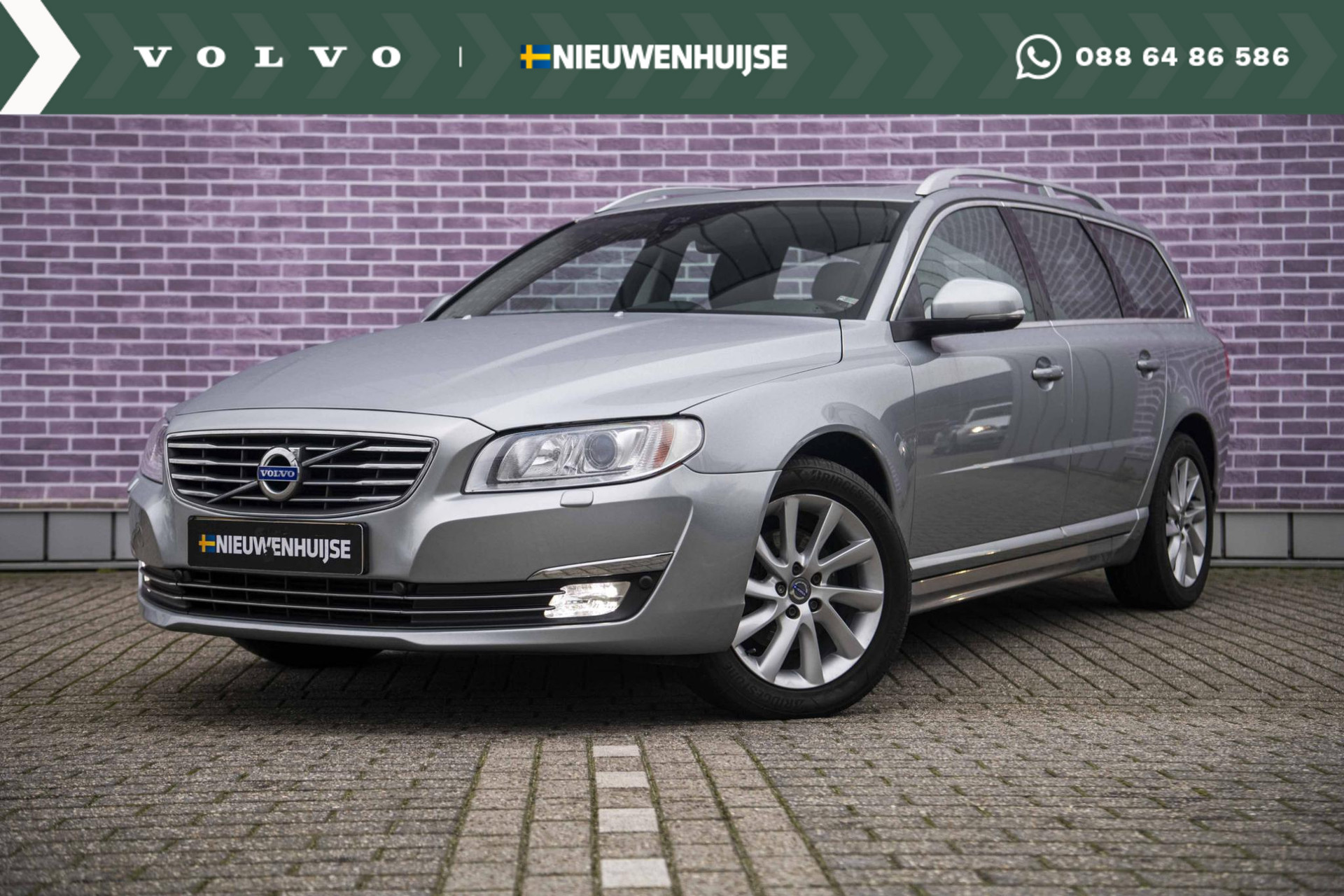 Volvo V70 2.0 T4 Polar+ | Navi | Leder | Trekhaak | Standkachel | Park Asisst | SK-Dak | Stoelverw. | DEALER ONDERHOUDEN |