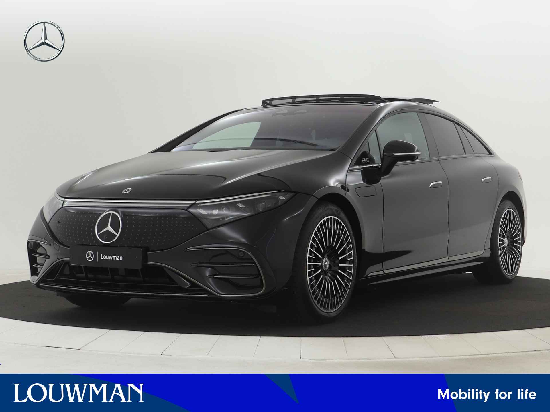 Mercedes-Benz EQS 580 4MATIC AMG Line 108 kWh | Achterasbesturing tot 10° | Garagedeuropener | Premium Plus pakket | Akoestiekcomfortpakket | MBUX augmented reality voor navigatie | Nightpakket | Rijassistentiepakket plus | - 1/37