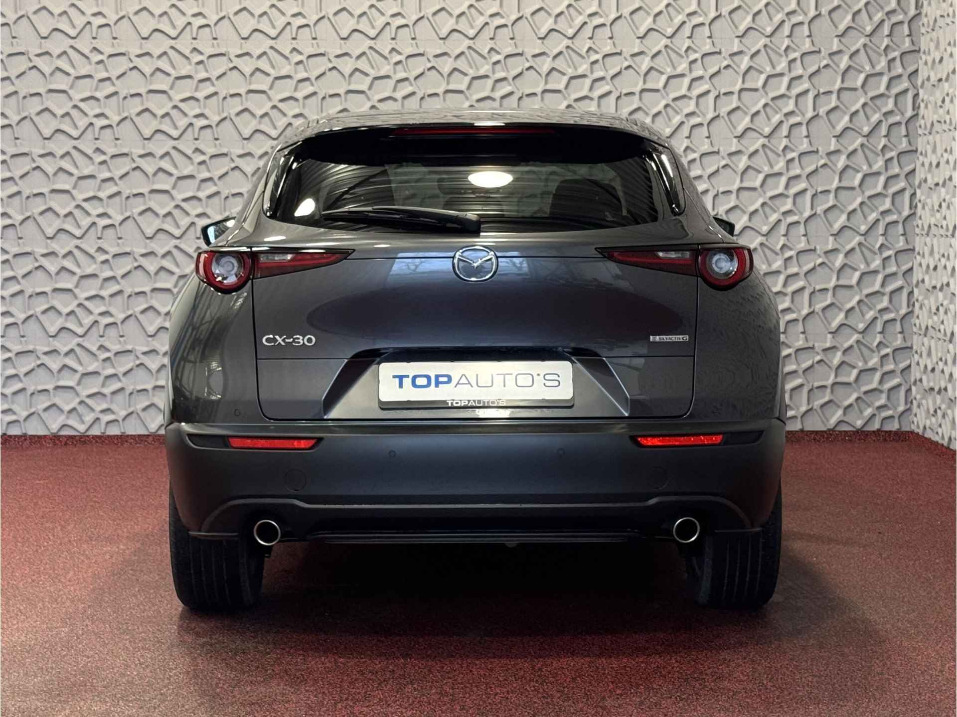 Mazda CX-30 2.0 E-SKYACTIV-G M HYBRID EXCLUSIVE-LINE LEER BOSE 360.CAM ELEK.STOEL HEADUP STOEL/STUUR VERW.  MHEV HYBRID MILD HYBRIDE - 6/80