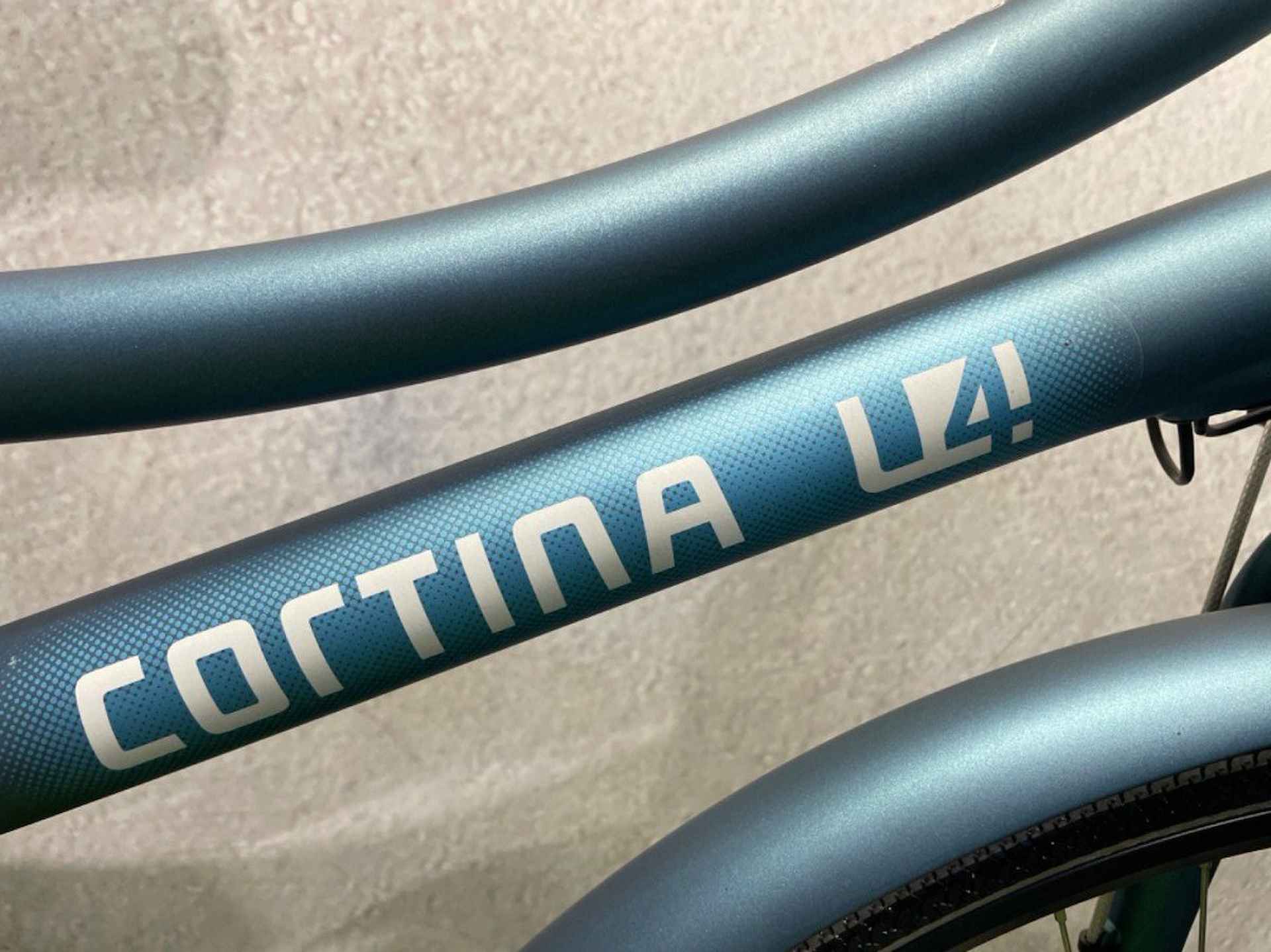 Cortina E-U4 Transport | Nieuwe 600Wh. accu | Dames Mistral Blauw 50cm 2021 - 2/7