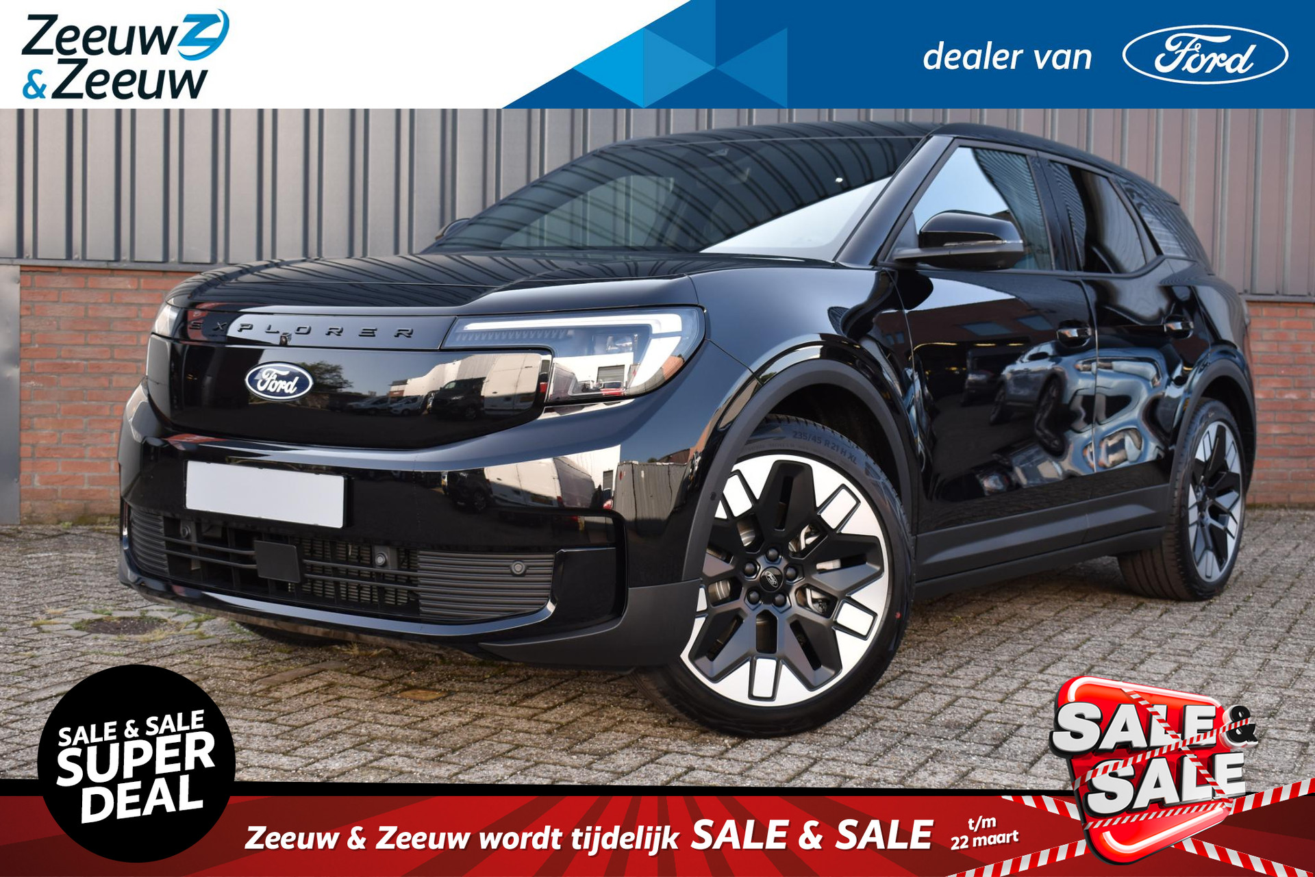 Ford Explorer Premium Extended Range RWD 77 kWh |Black Edition| Uit voorraad leverbaar of nieuw te bestellen|€ 2000 korting|