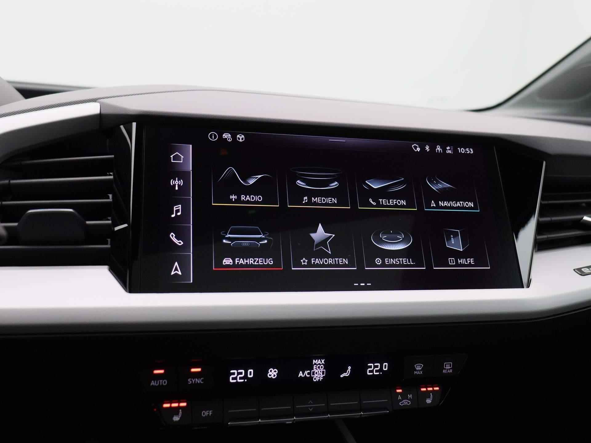 Audi Q4 e-tron 40 edition 82kWh 204 PK | Automaat | Navigatie | Camera | Panoramadak | Adaptive Cruise Control | Climate Control | Stoelverwarming | Parkeersensoren | Virtual Cockpit | LED | Lichtmetalen velgen | - 31/43