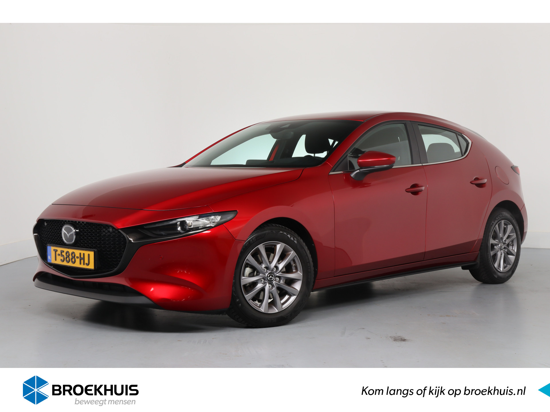 Mazda 3 2.0 e-SkyActiv-G M Hybrid 122 Comfort | Led | Adaptive Cruise | Stoel-/Stuurverwarming | Keyless | Navigatie | Camera | HUD | De