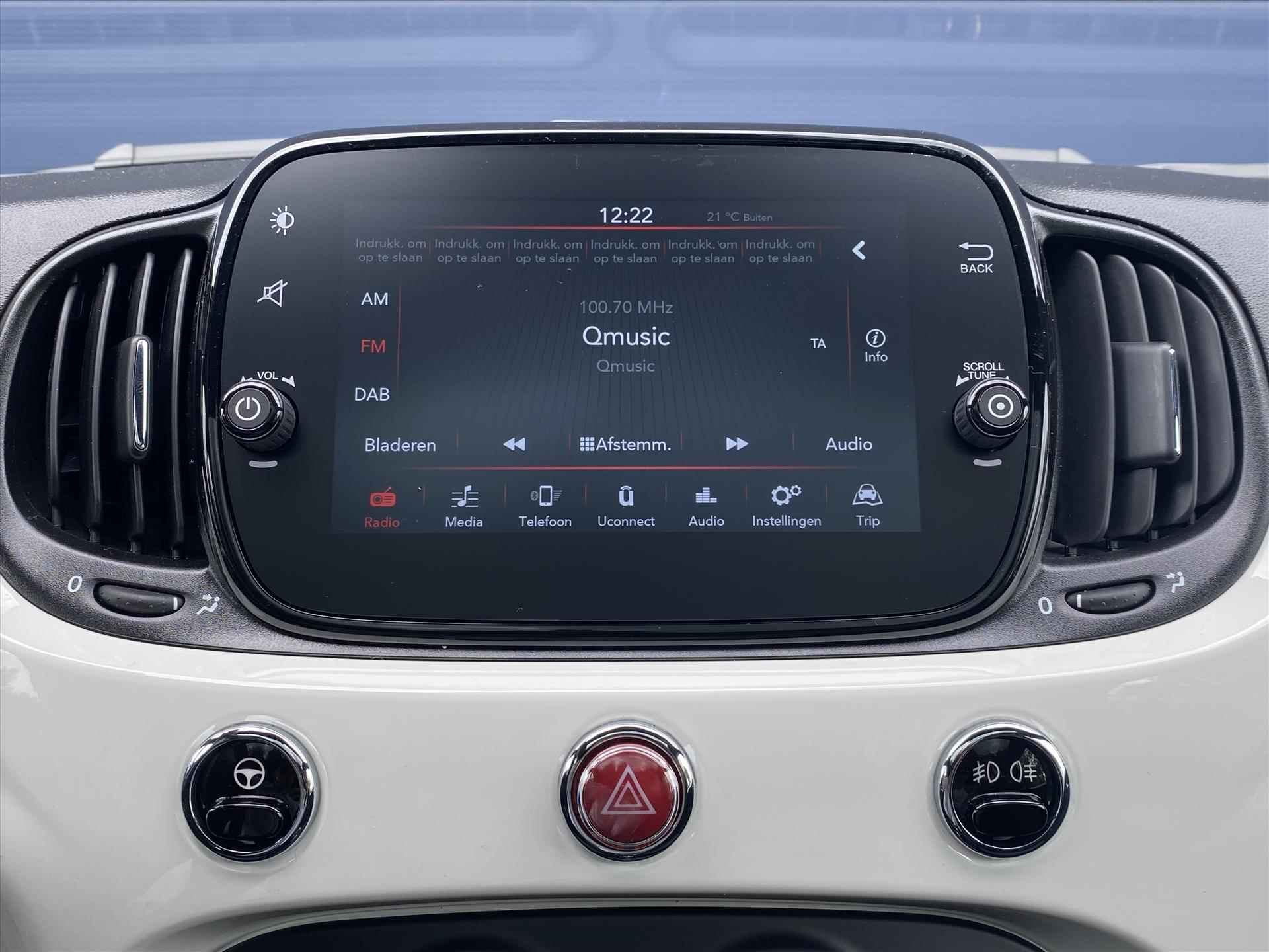 Fiat 500 1.0 70pk Dolcevita Finale Hybrid | Panorama Dak | Cruise Control | Parkeersensoren Achter | AppleCarplay/AndroidAuto | Uit voorraad leverbaar! - 22/33