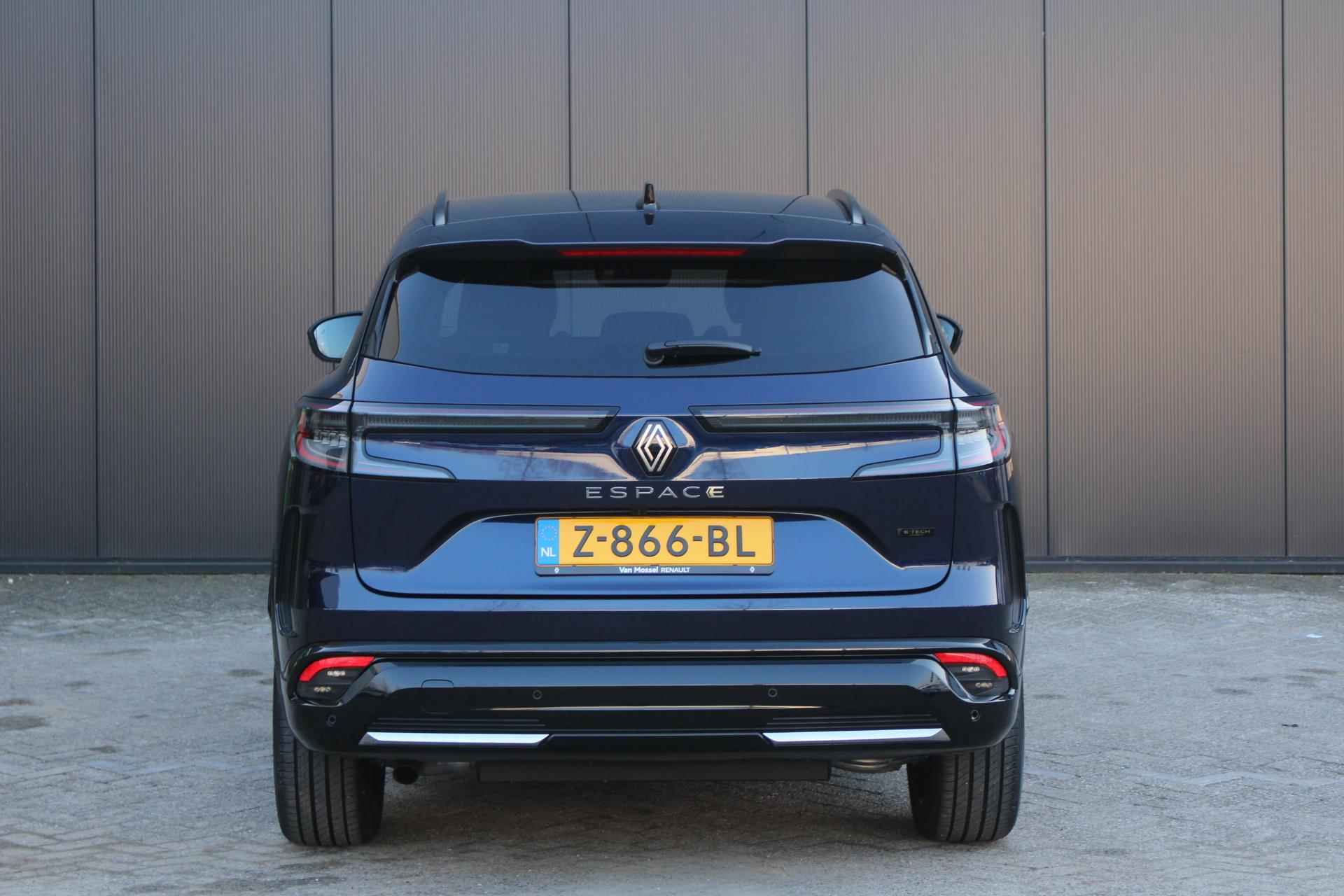 Renault Espace E-Tech Hybrid 200Pk iconic 7p. | Google Navigatie | Draadloze Carplay | Parkeersensoren & 360 Camera | Elektrische Stoelen met geheugen | Verwarmbare Stoelen en Stuur | 4-Control besturing | - 6/30