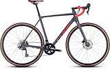 CUBE CROSS RACE Heren Grey/red 53cm 2024