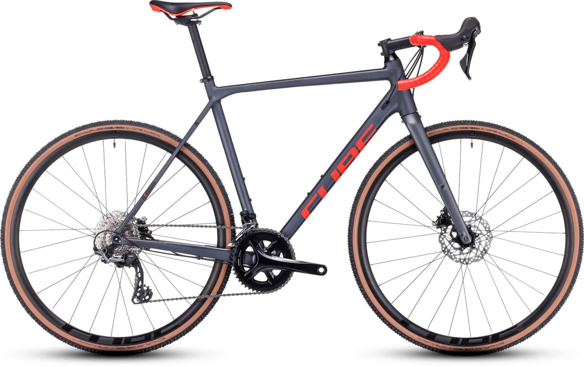 CUBE CROSS RACE Heren Grey/red 53cm 2024