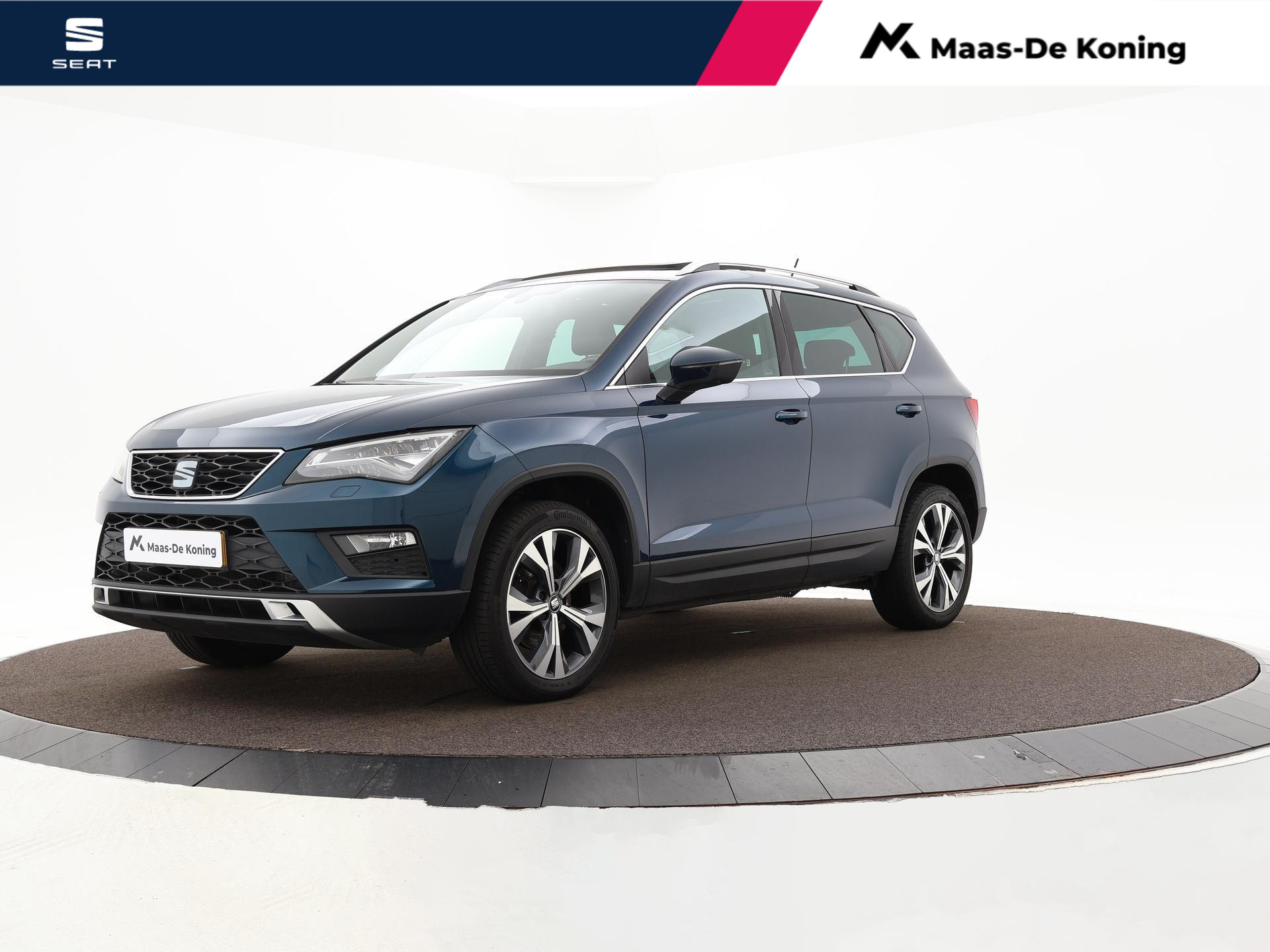 SEAT Ateca 1.4 EcoTSI 150pk Xcellence · Panoramadak · Camera · Keyless · Inklap. Trekhaak · Stoelverwarming · 18"Velgen · Navigatie · Apple/Android Car Play ·