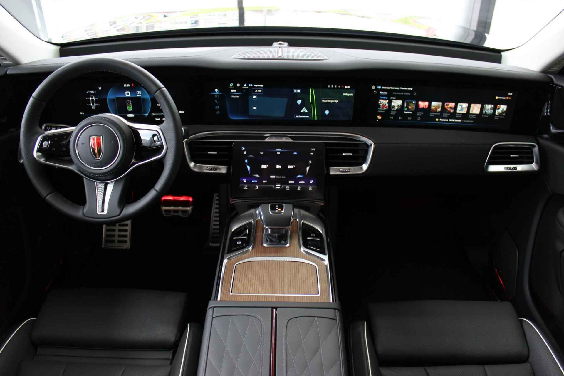 Hongqi  E-HS9 President 99 kWh Black Edition | 6 persoons | 22" LMV | Pano | Black pack | Matrix | Massage stoelen | - 3/16