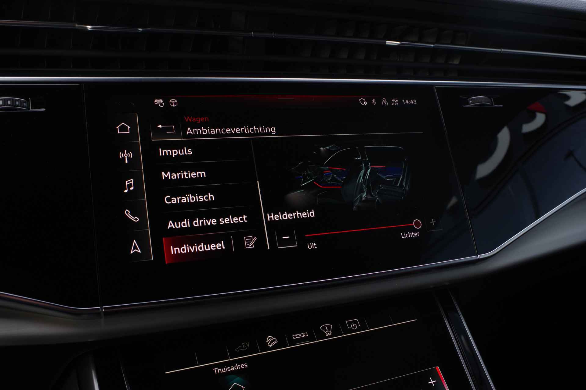 Audi Q8 60 TFSI e 463 PK Quattro Competition Plug-In Hybride, Elek. Trekhaak, Camera, Bang & Olufsen, HUD - 53/60