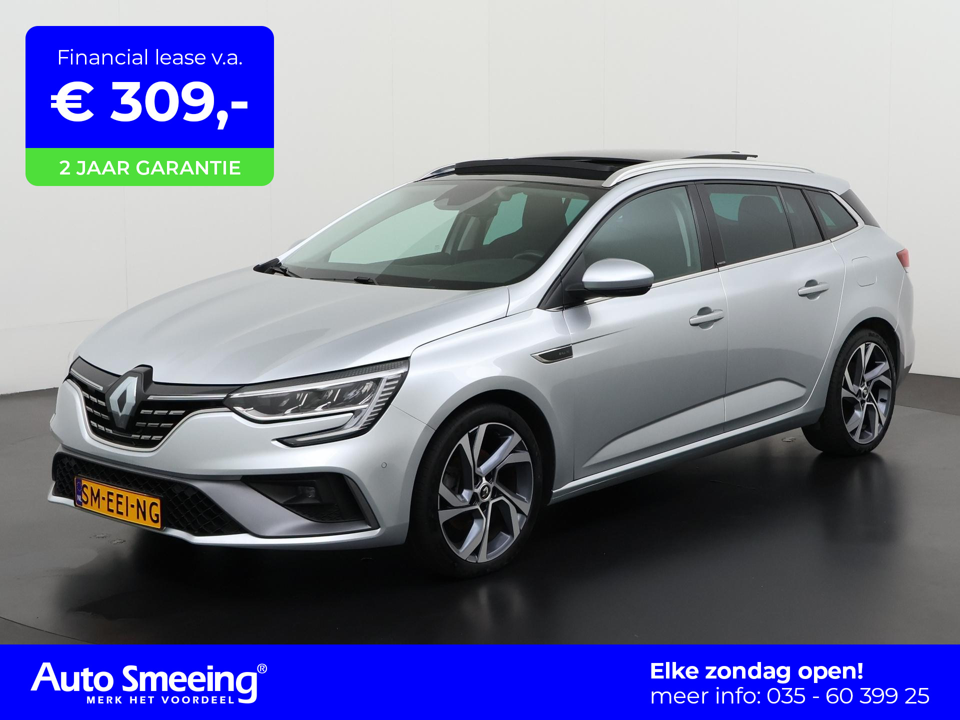 Renault Mégane Estate 1.6 E-Tech Plug-In Hybrid R.S. Line | Panoramadak | Head Up | Zondag Open!