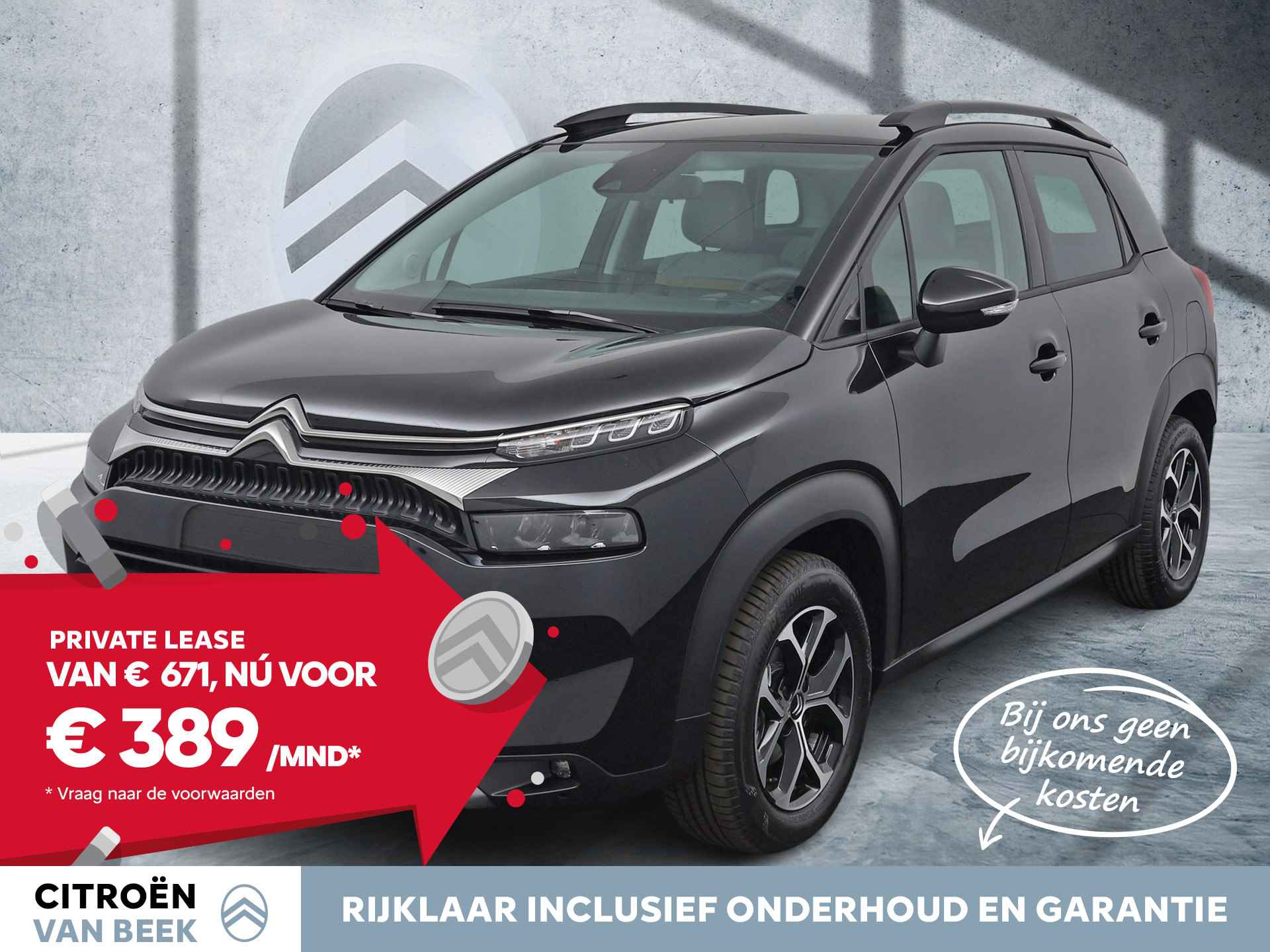 Citroën C3 Aircross PureTech 110pk Plus | Rijklaar | Private Lease € 389 P.M. | Keyless Entry | Head-up Display | - 1/14