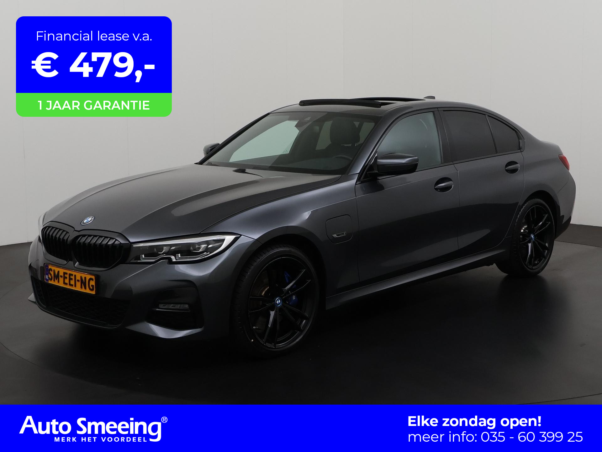 BMW 3 Serie 330e M Sport Shadow | Schuifdak | Leder/Alcantara | Comfort Access | Carplay | Zondag Open!