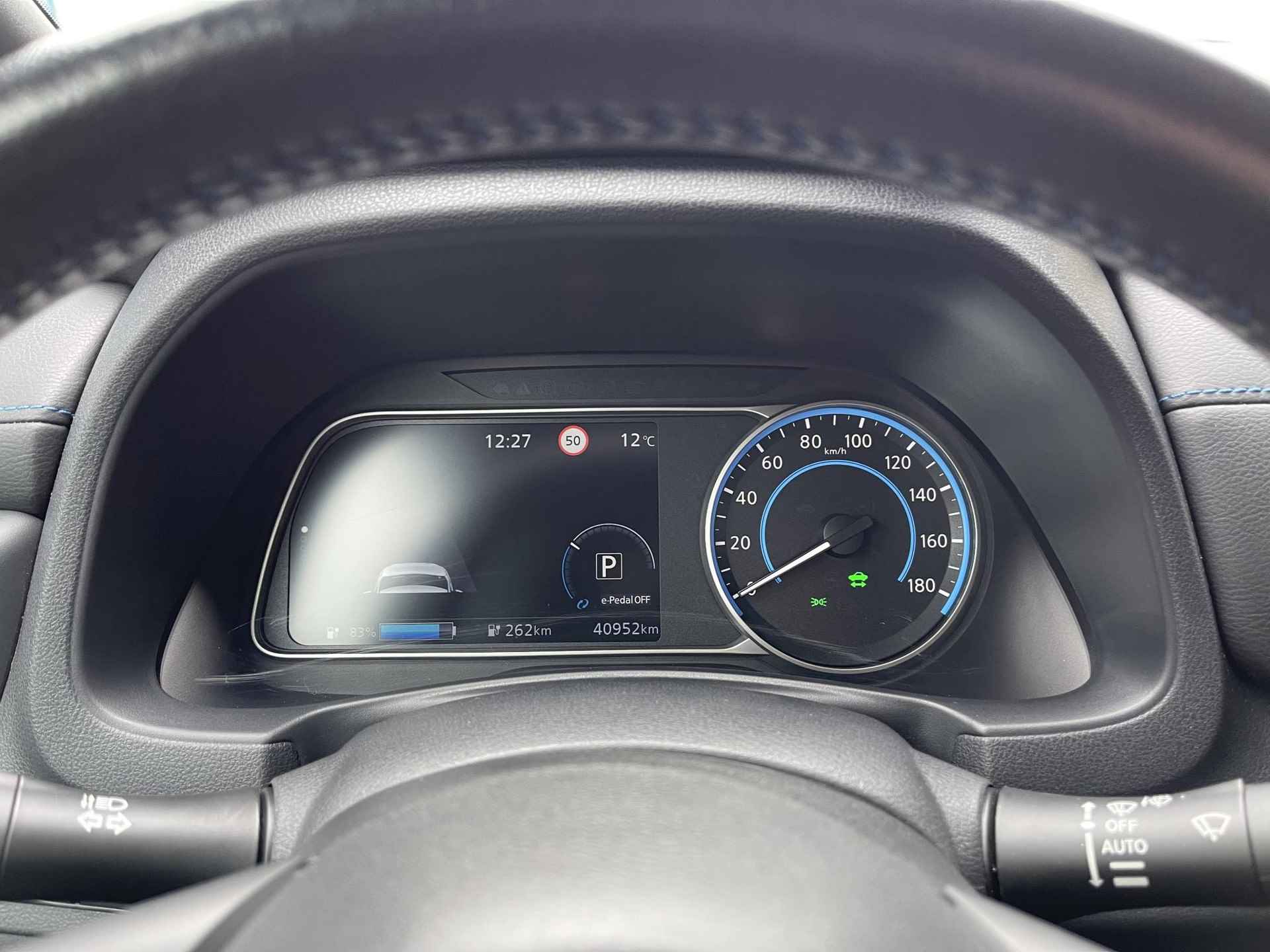 Nissan LEAF e+ Tekna 62 kWh | Adapt. Cruise Control | BOSE Audio | Stuur- + Stoelverwarming | Leder/Alcantara | Apple Carplay/Android Auto | Rijklaarprijs! - 26/27