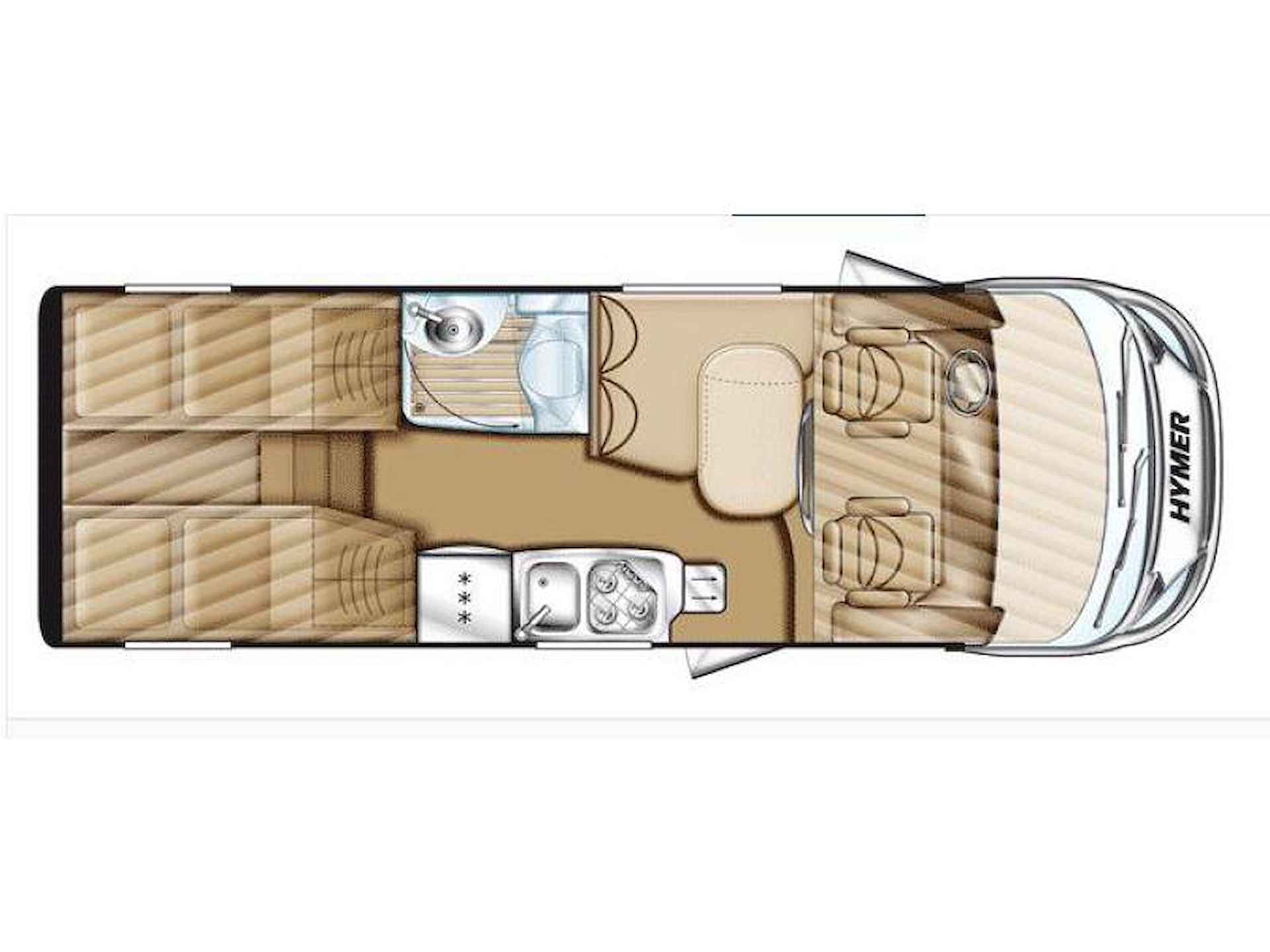 Hymer Exsis-I 578 2 APARTE BEDDEN+HEFBED - 19/20