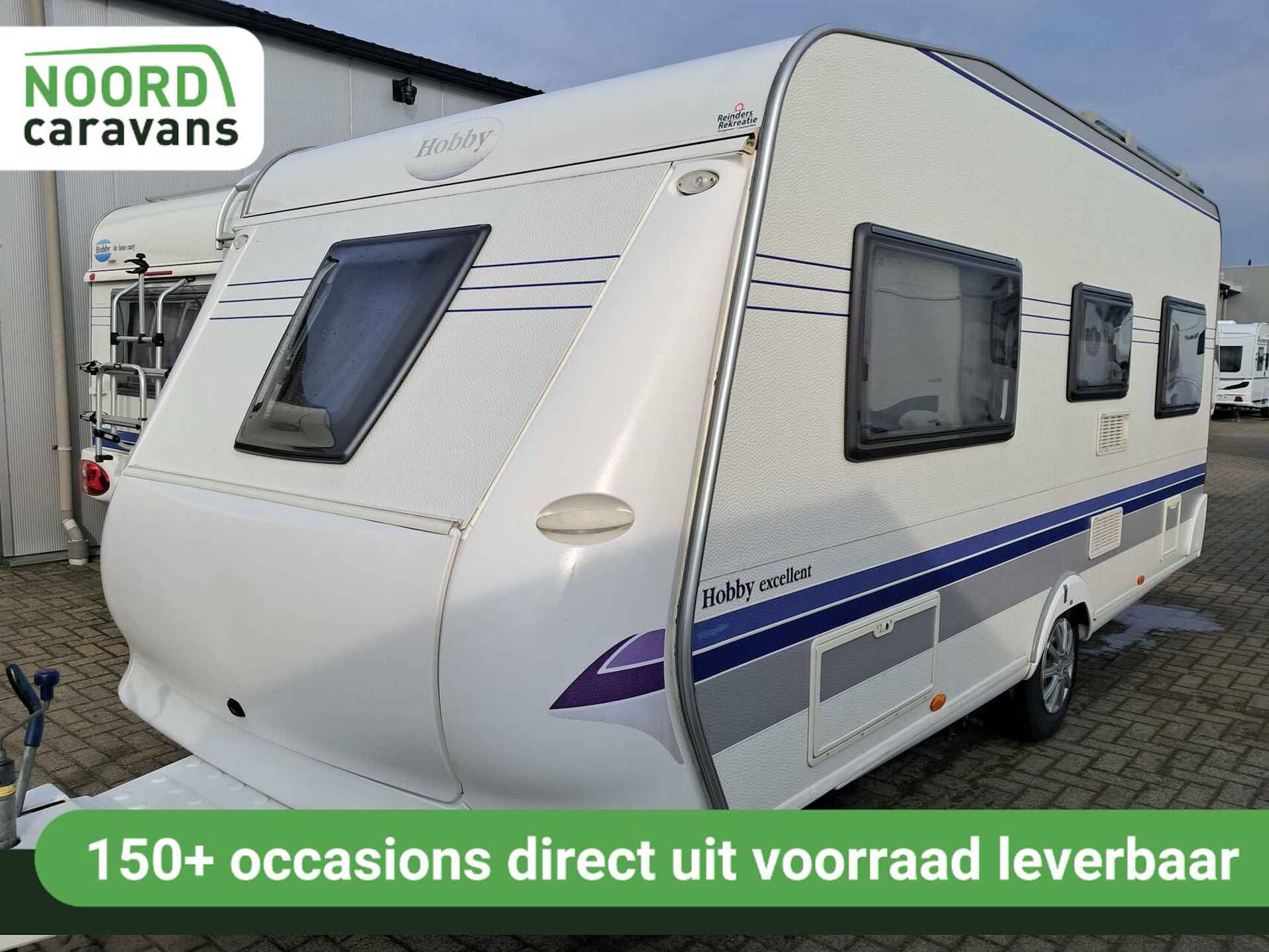 HOBBY EXCELLENT 495 UFE VOORTENT + MOVER + FRANSBED + DOUCHE - 3/23