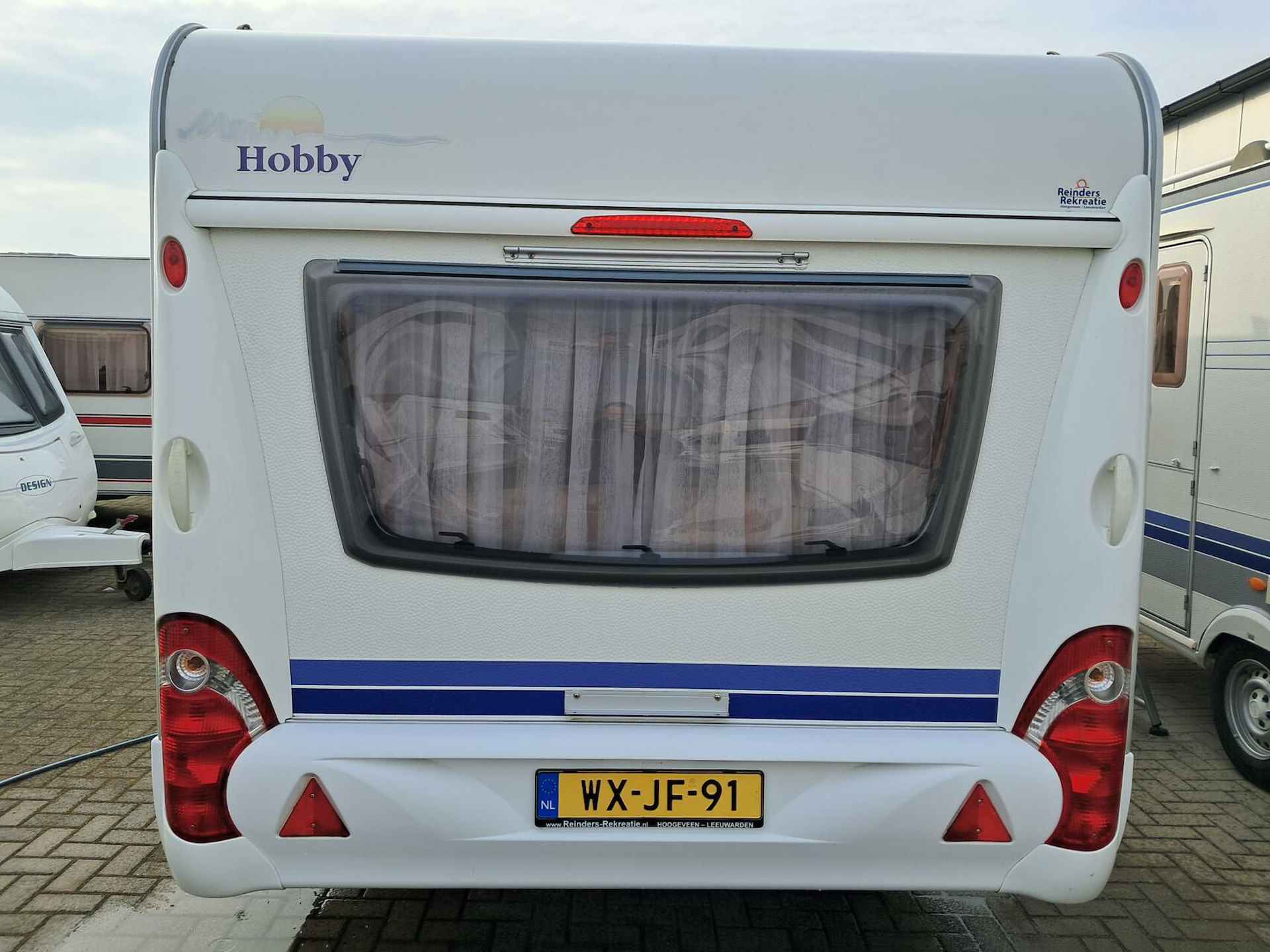 HOBBY EXCELLENT 495 UFE VOORTENT + MOVER + FRANSBED + DOUCHE - 8/23